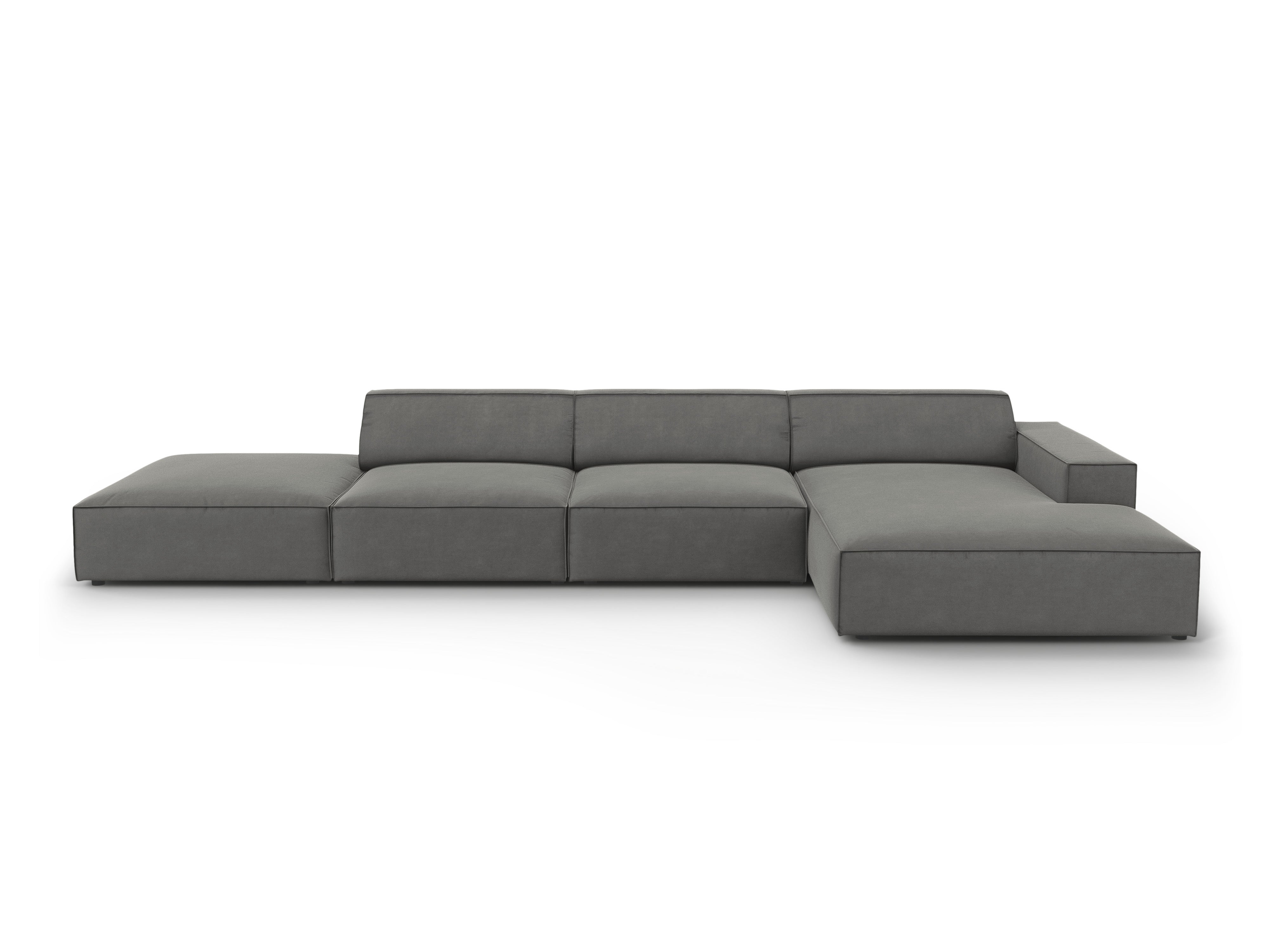 Ecksofa Jodie 341x166cm, Material: Samt