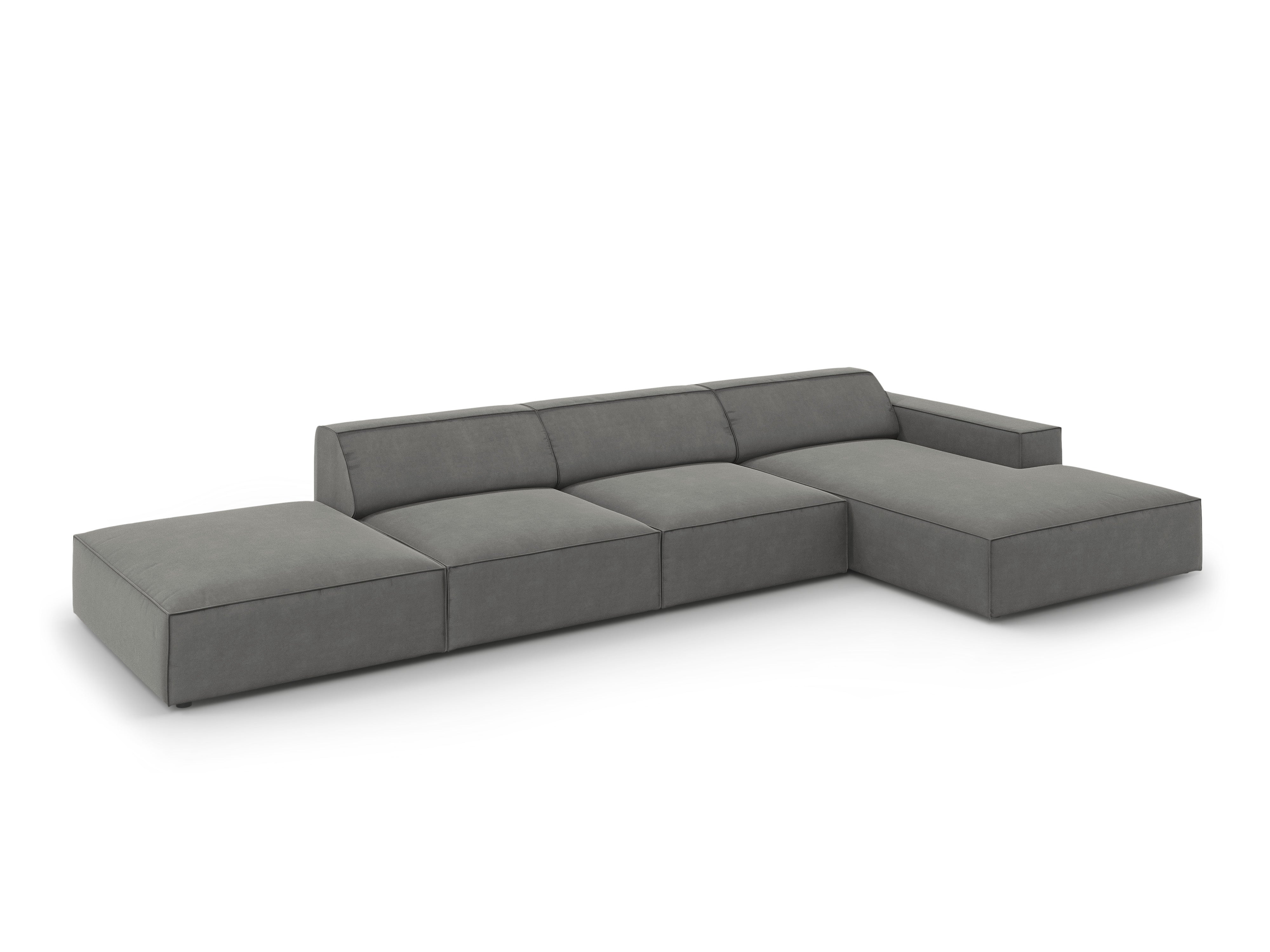 Ecksofa Jodie 341x166cm, Material: Samt