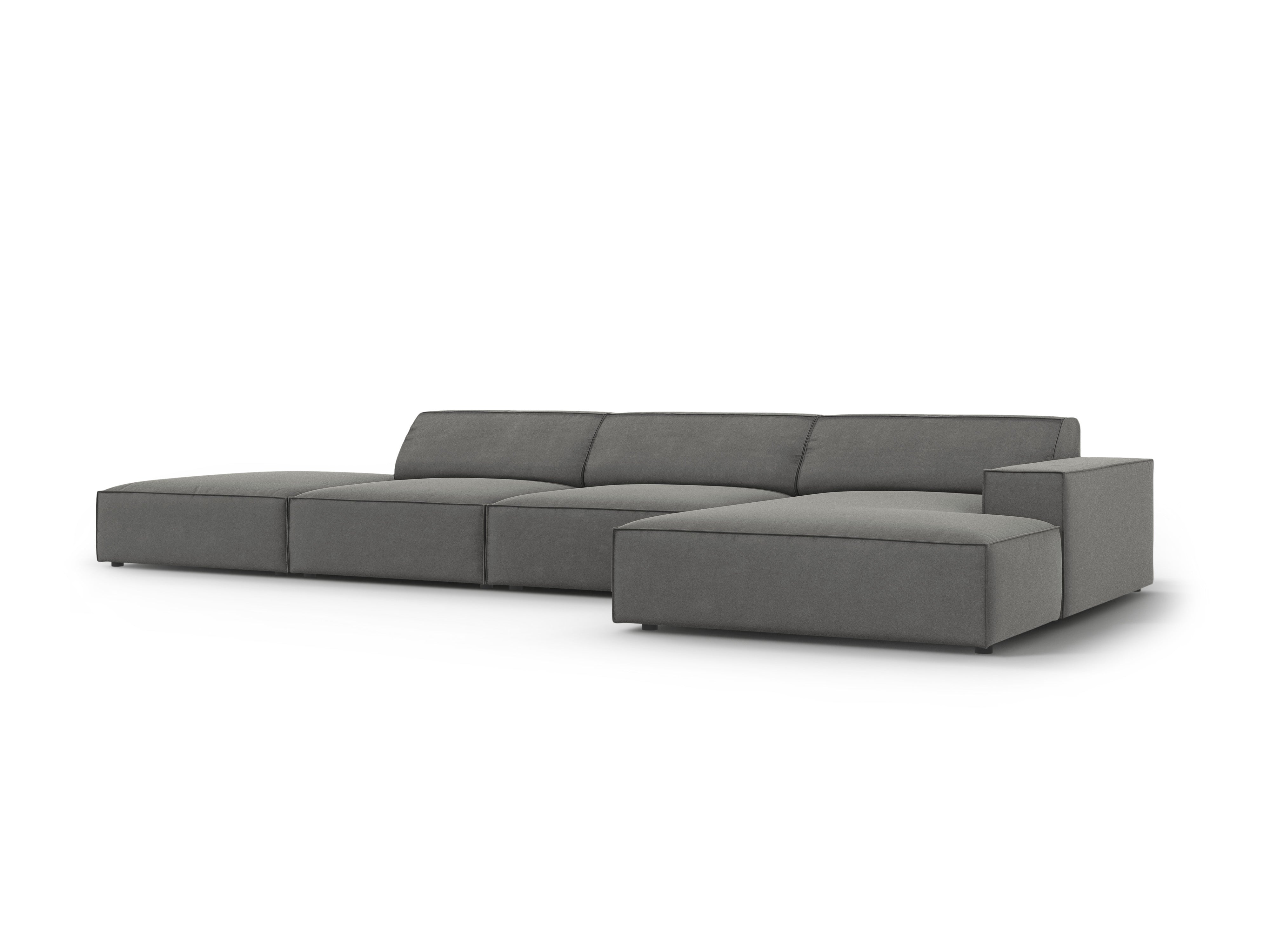 Ecksofa Jodie 341x166cm, Material: Samt