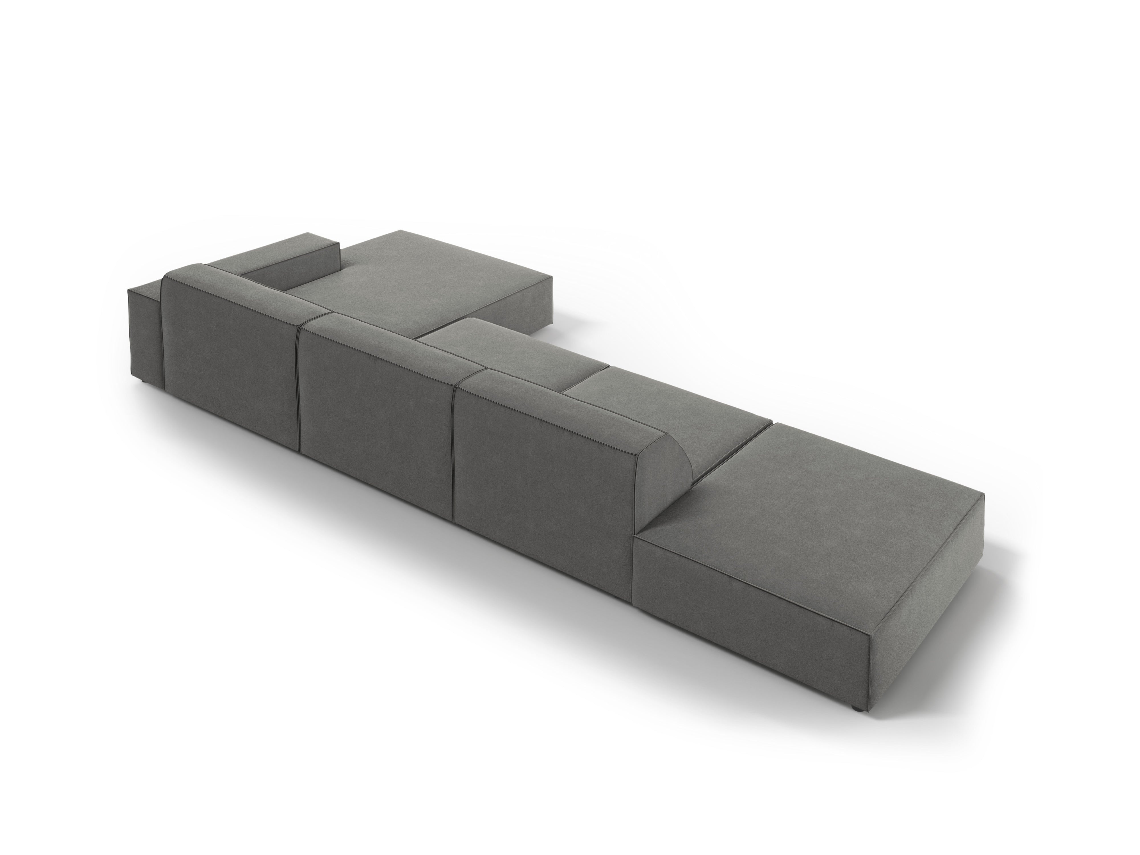 Ecksofa Jodie 341x166cm, Material: Samt