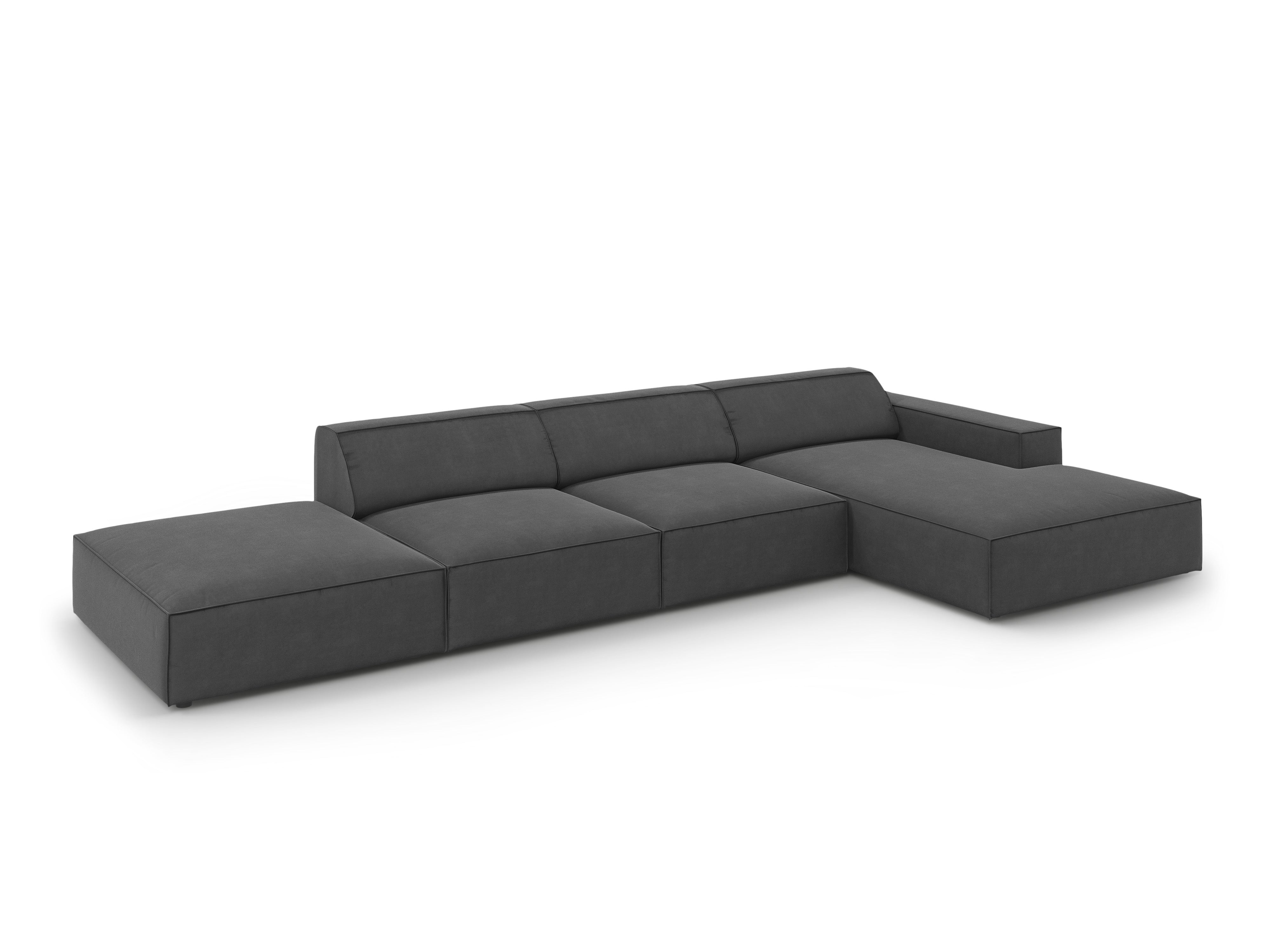 Ecksofa Jodie 341x166cm, Material: Samt