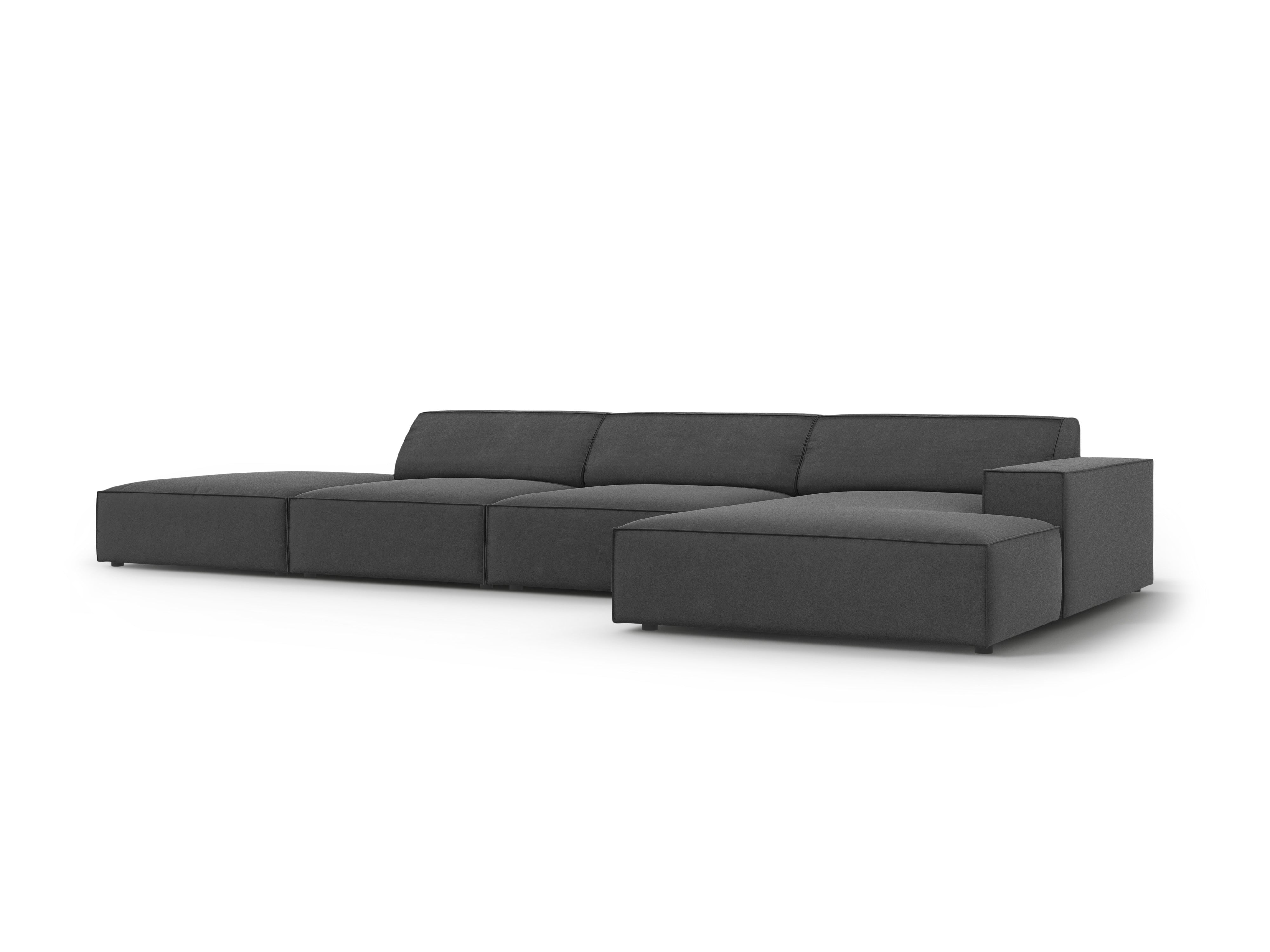 Ecksofa Jodie 341x166cm, Material: Samt