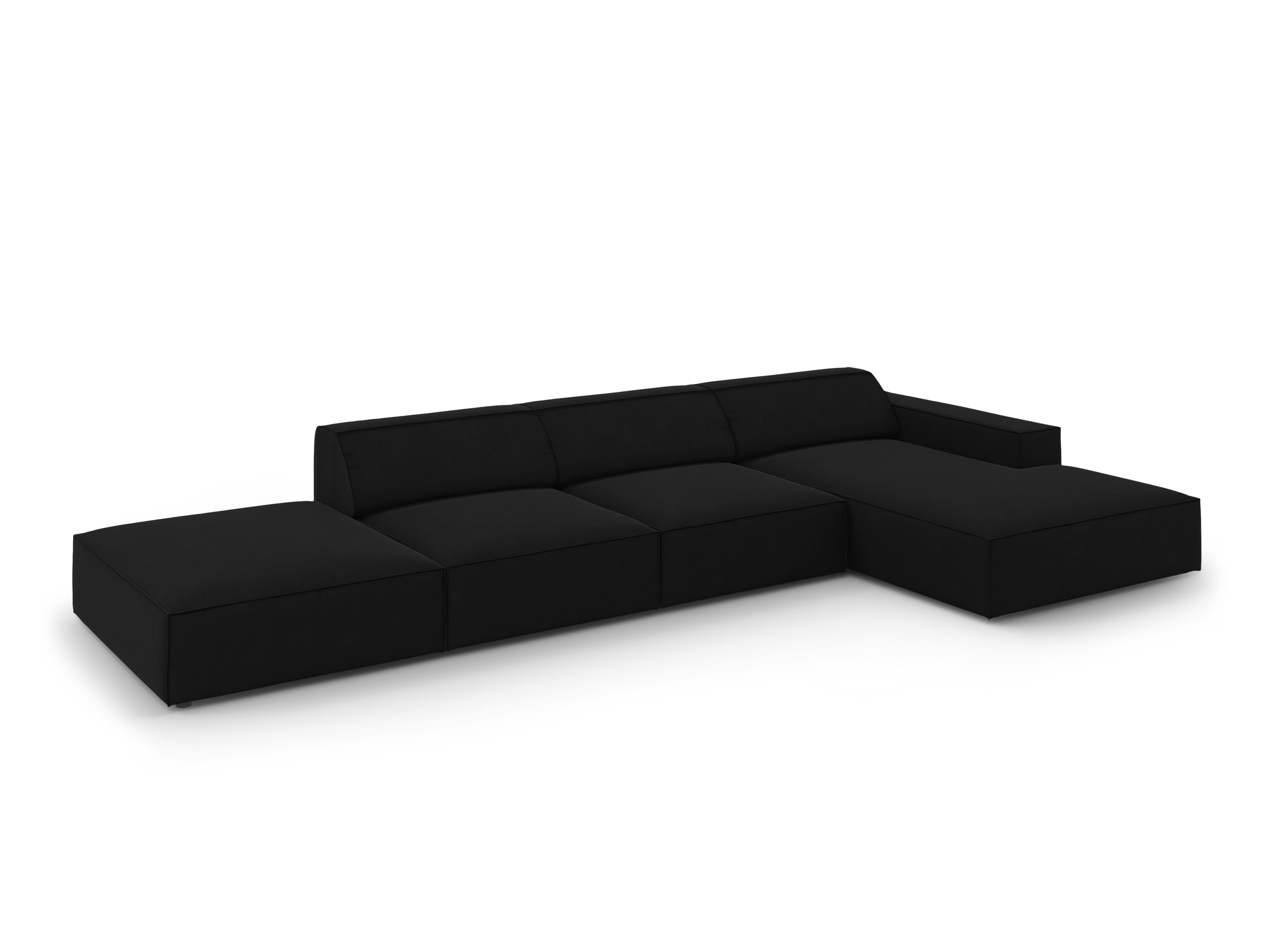 Ecksofa Jodie 341x166cm, Material: Samt