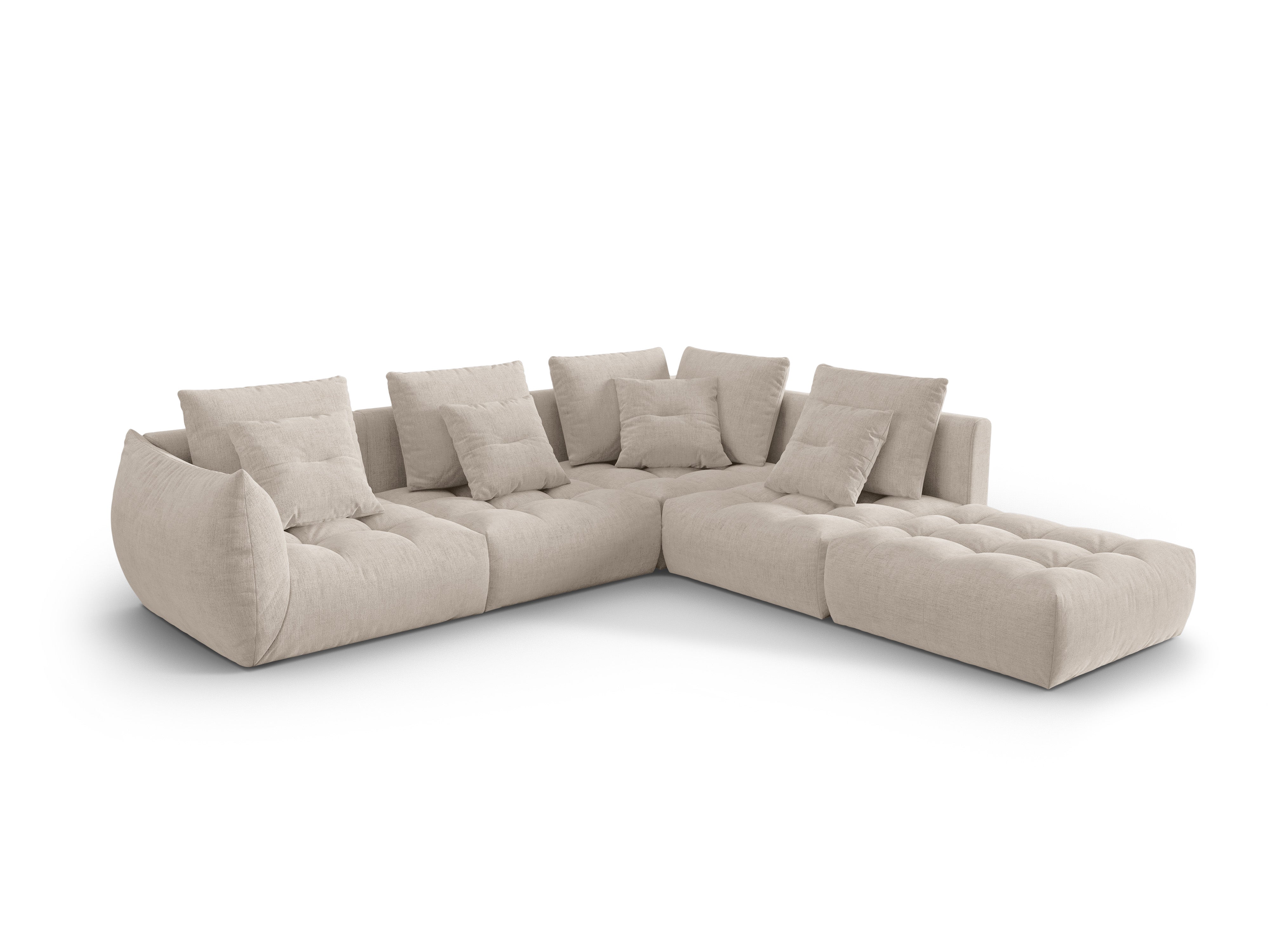 Bloom Ecksofa, 316x310 cm, Material: Strukturstoff