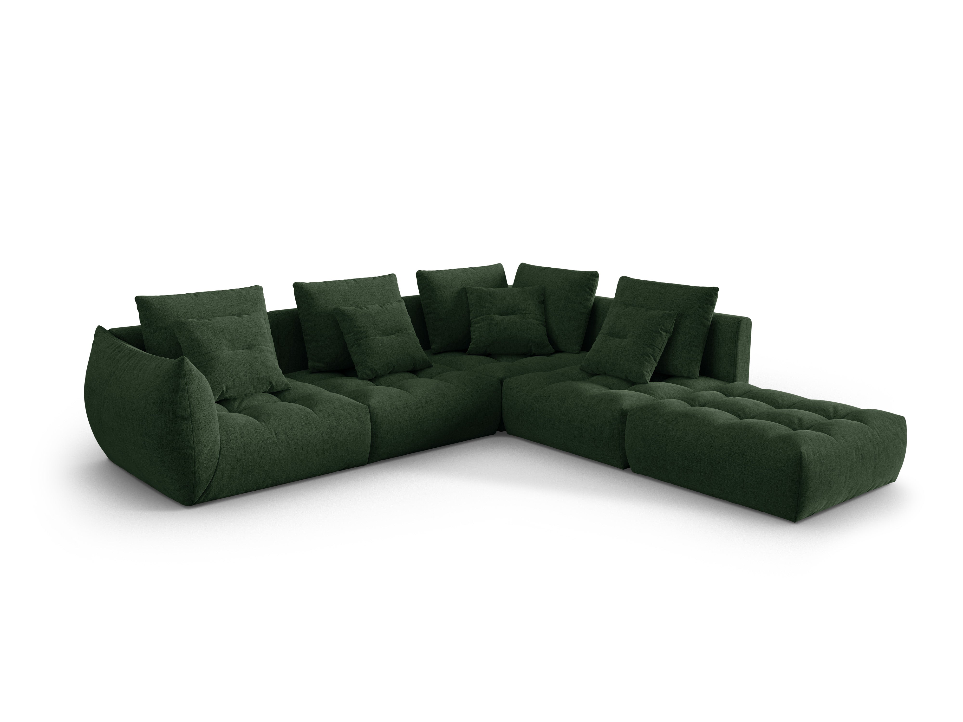 Bloom Ecksofa, 316x310 cm, Material: Strukturstoff