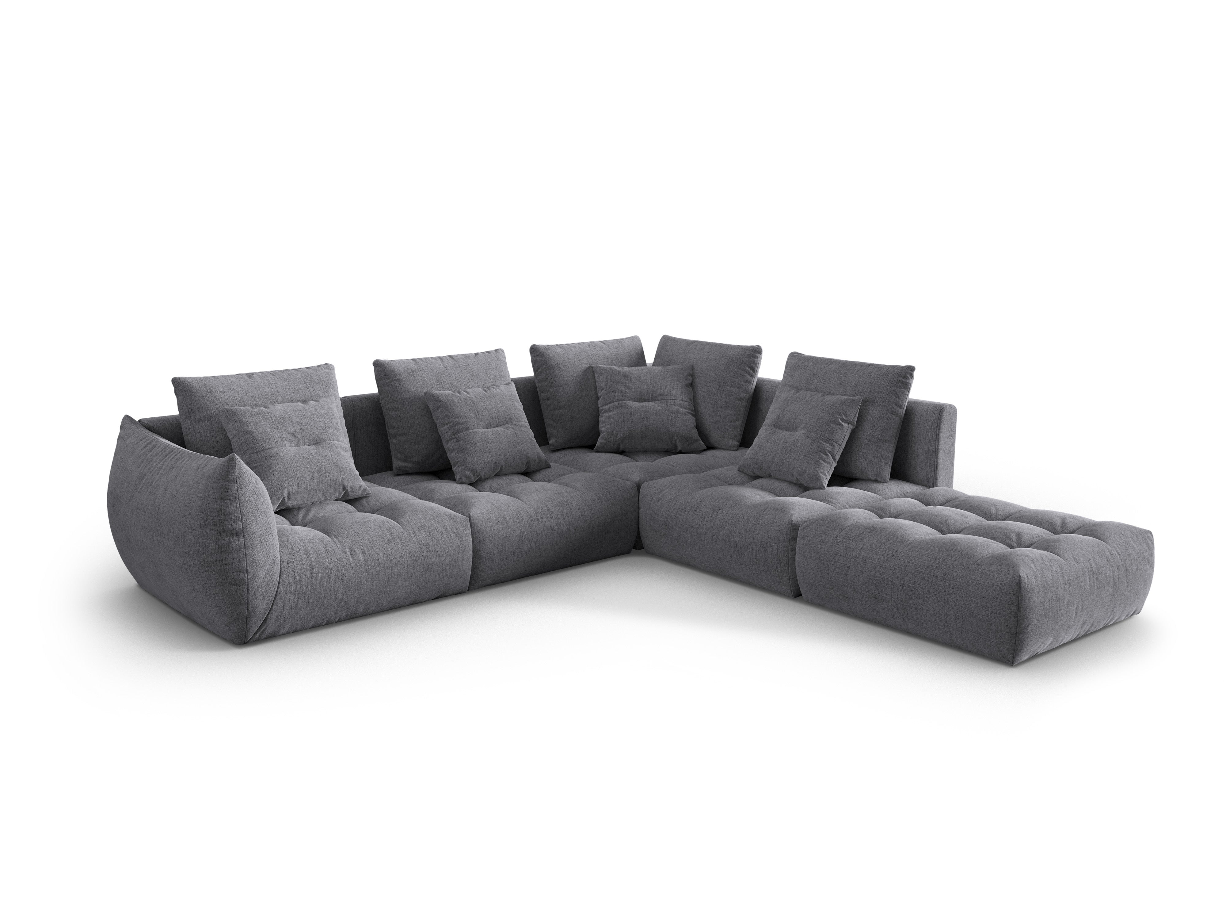 Bloom Ecksofa, 316x310 cm, Material: Strukturstoff