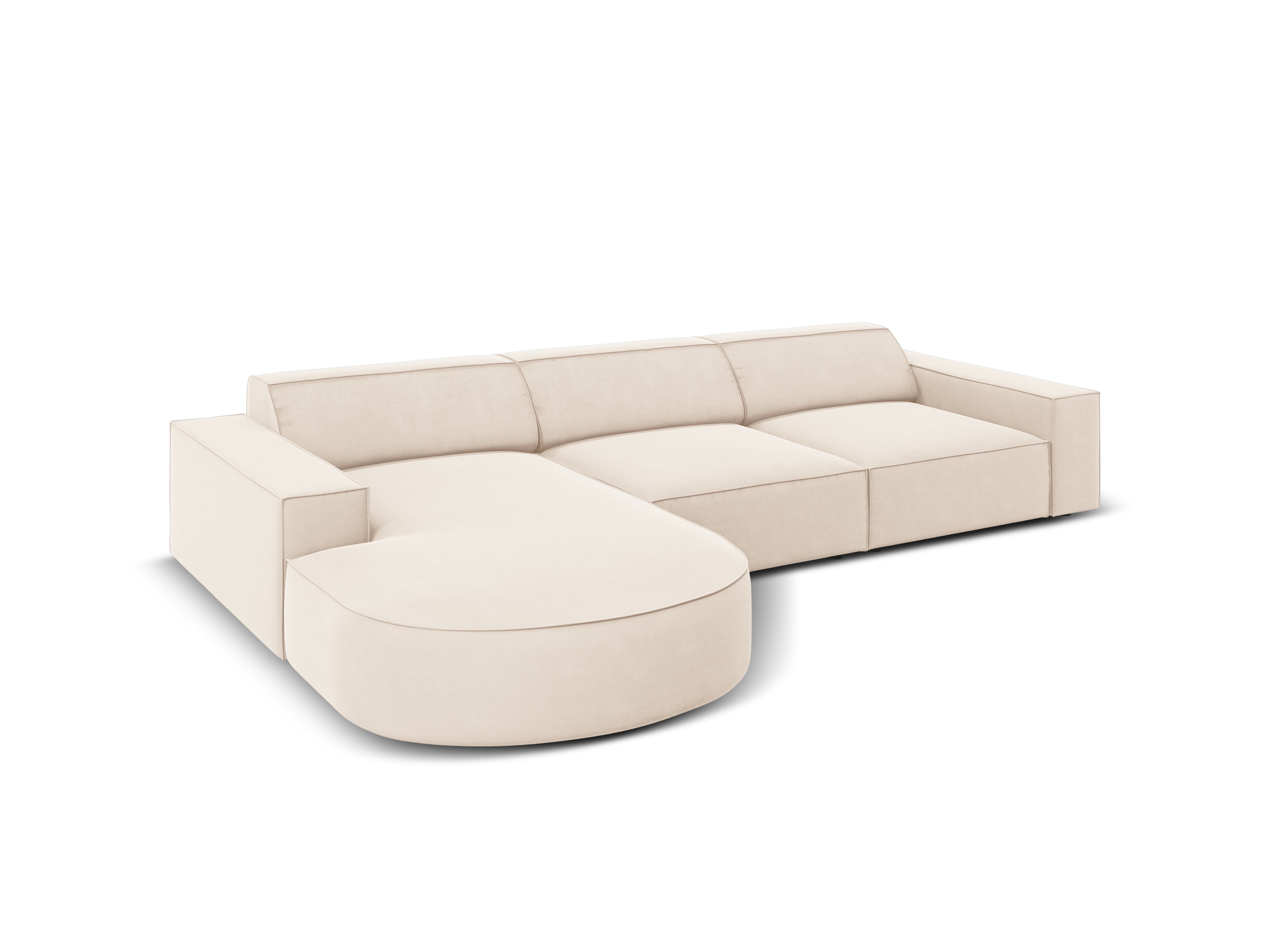 Ecksofa Jodie 284x166cm, Material: Samt