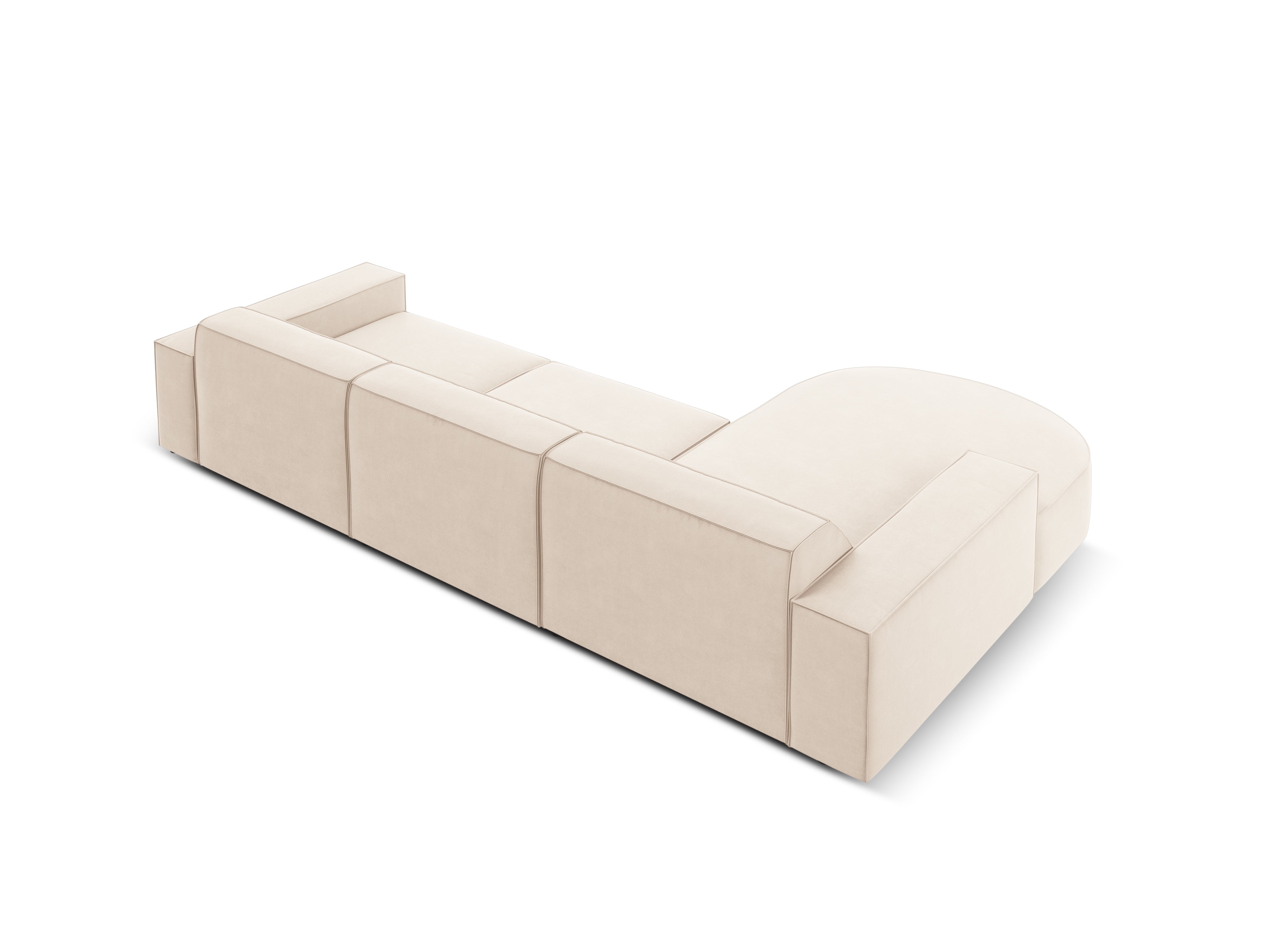 Ecksofa Jodie 284x166cm, Material: Samt