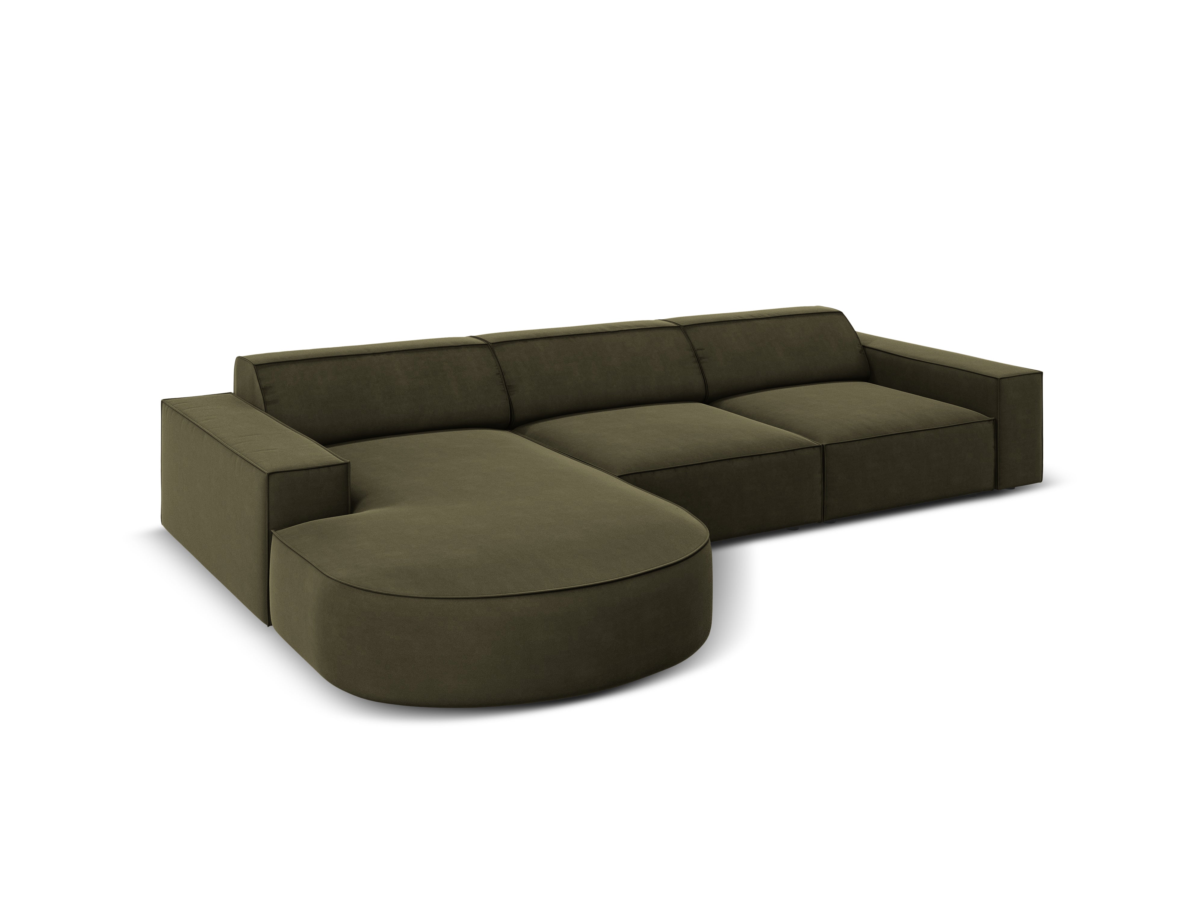 Ecksofa Jodie 284x166cm, Material: Samt