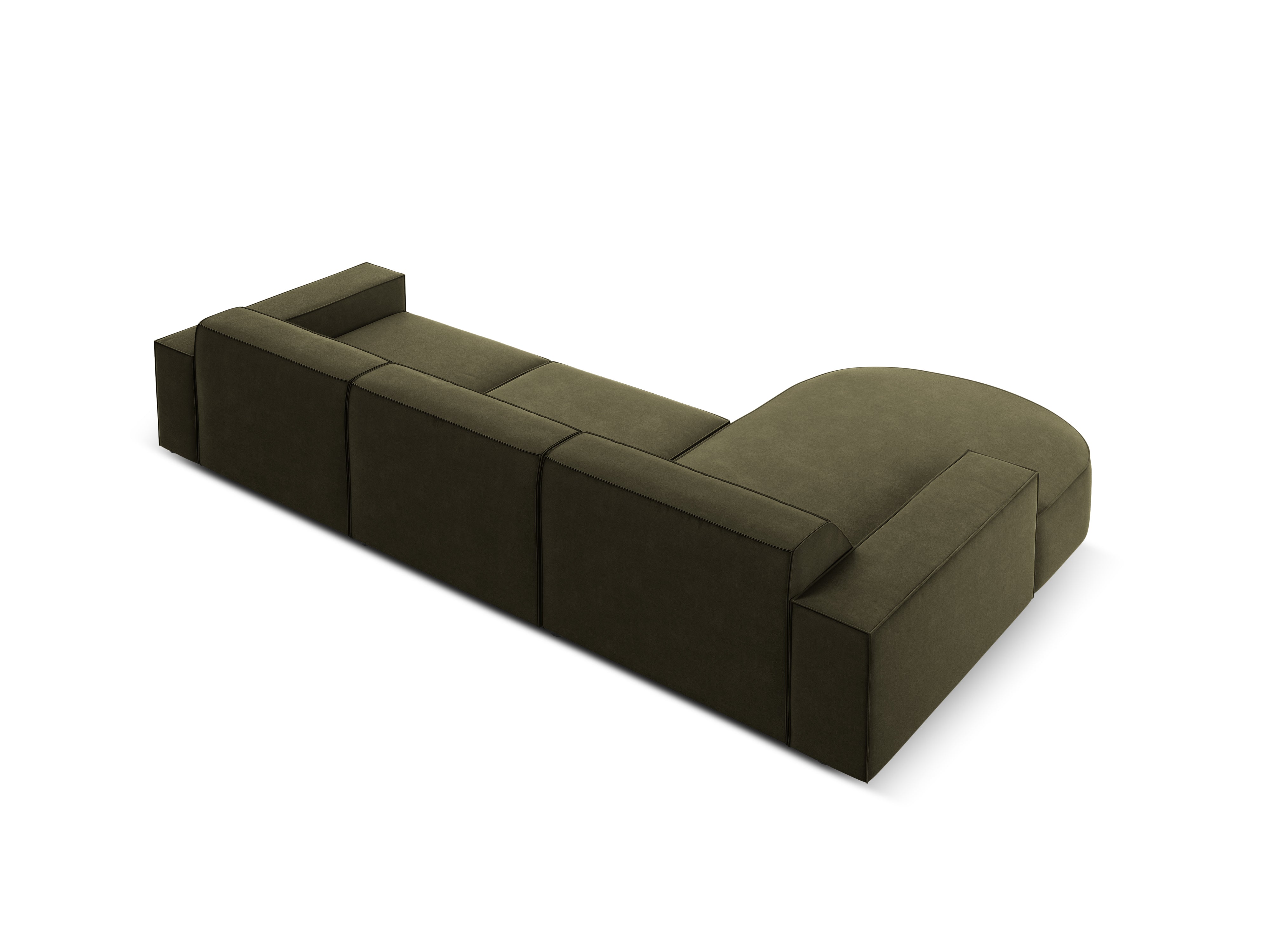 Ecksofa Jodie 284x166cm, Material: Samt