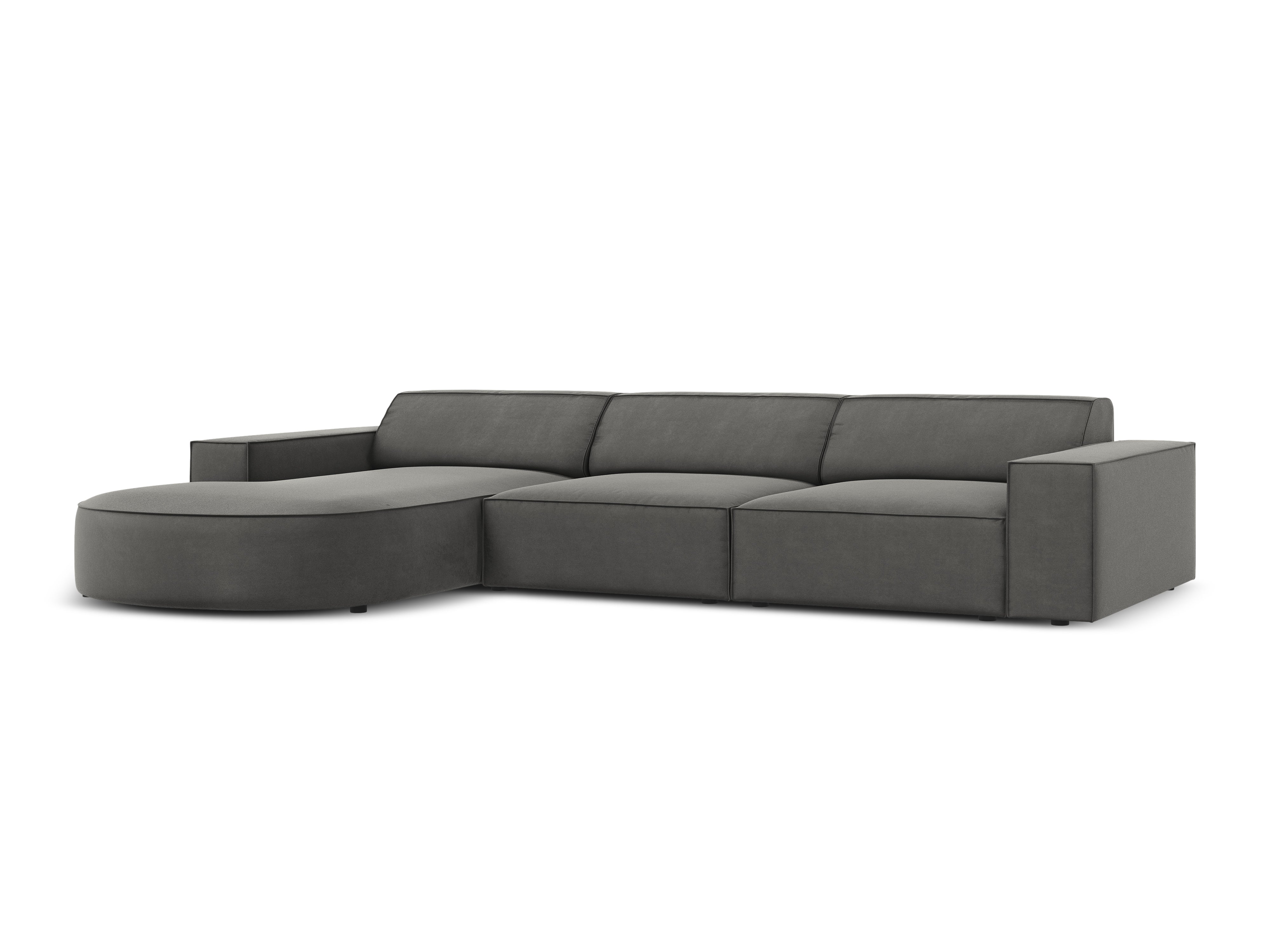 Ecksofa Jodie 284x166cm, Material: Samt