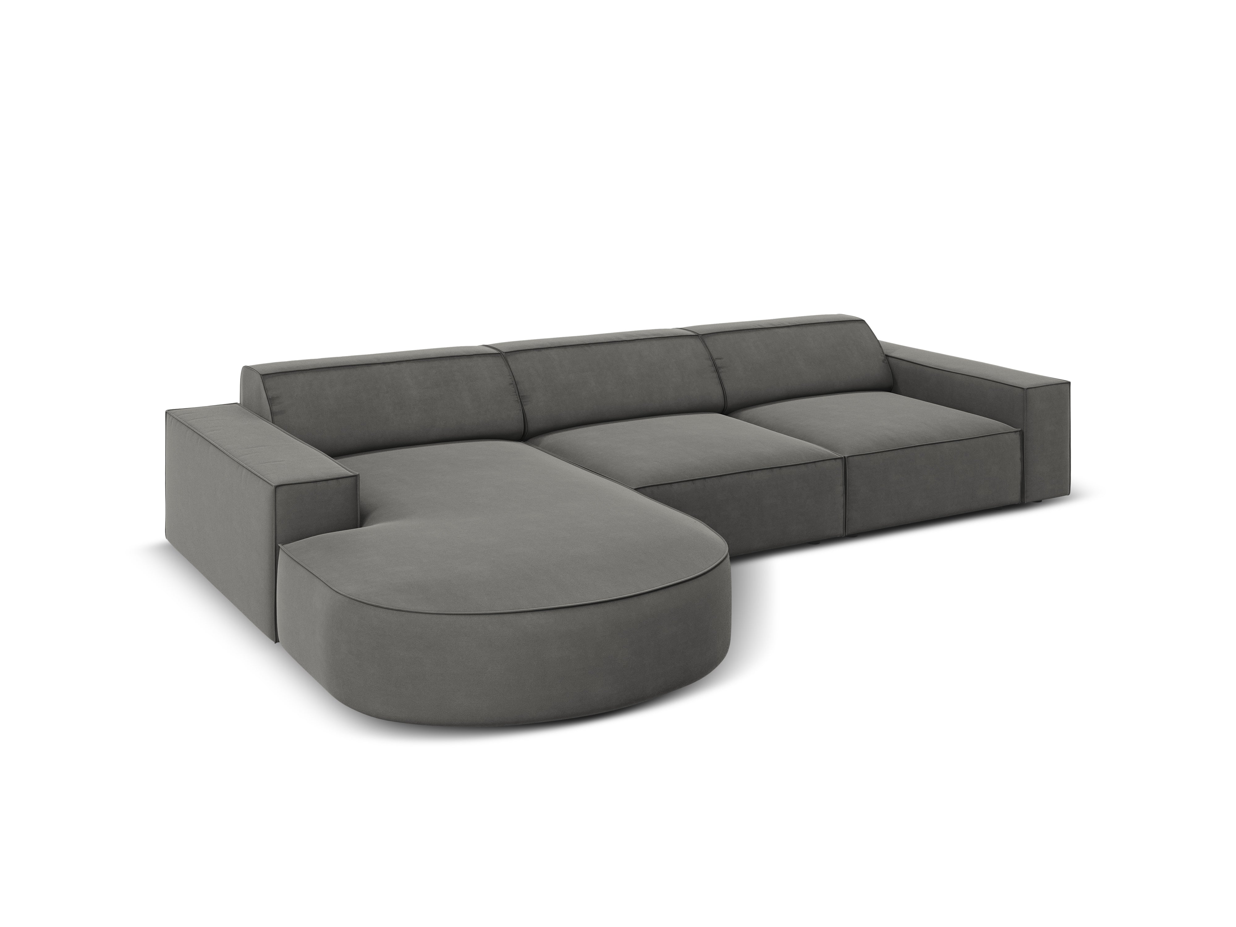 Ecksofa Jodie 284x166cm, Material: Samt