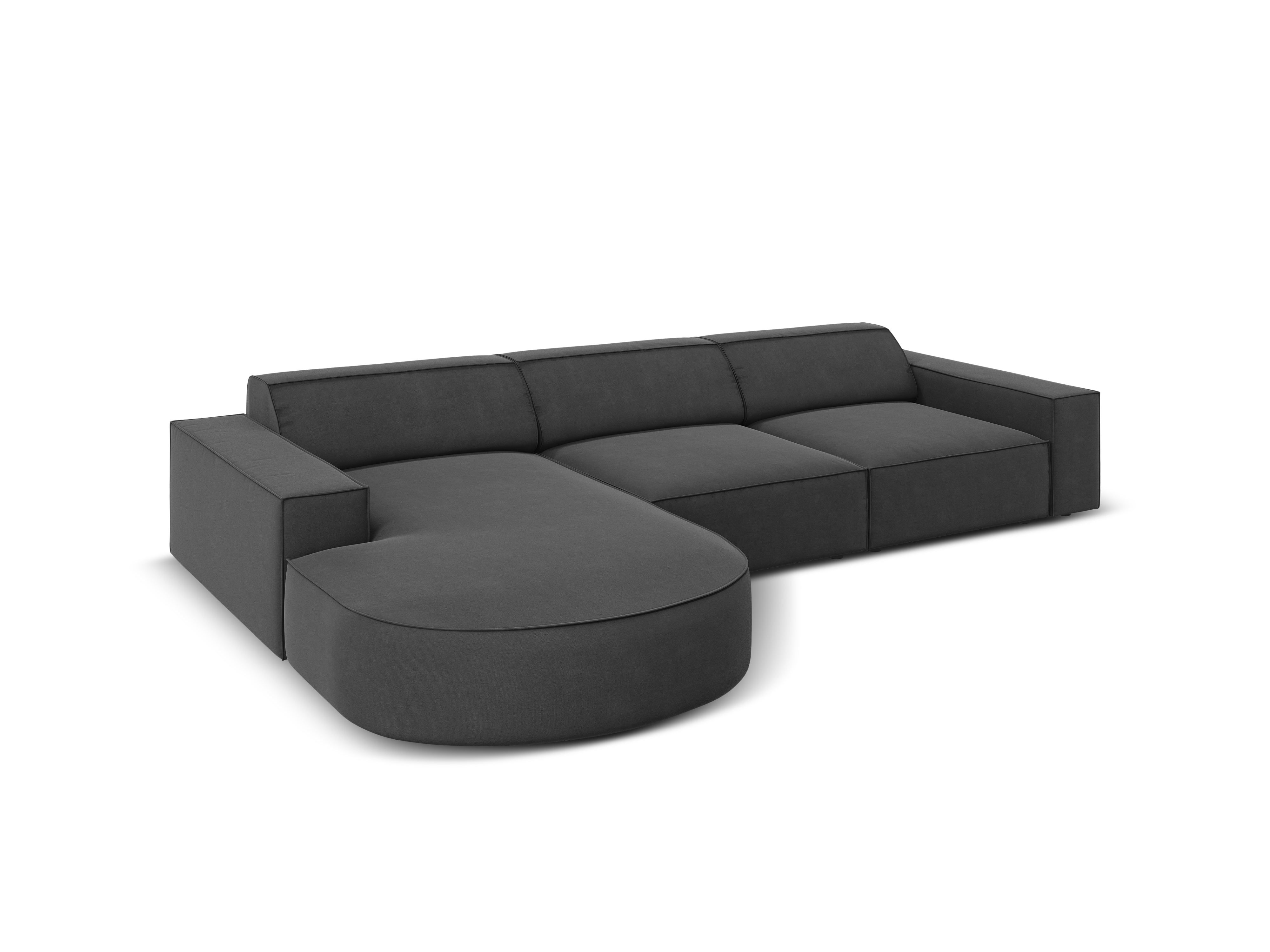 Ecksofa Jodie 284x166cm, Material: Samt