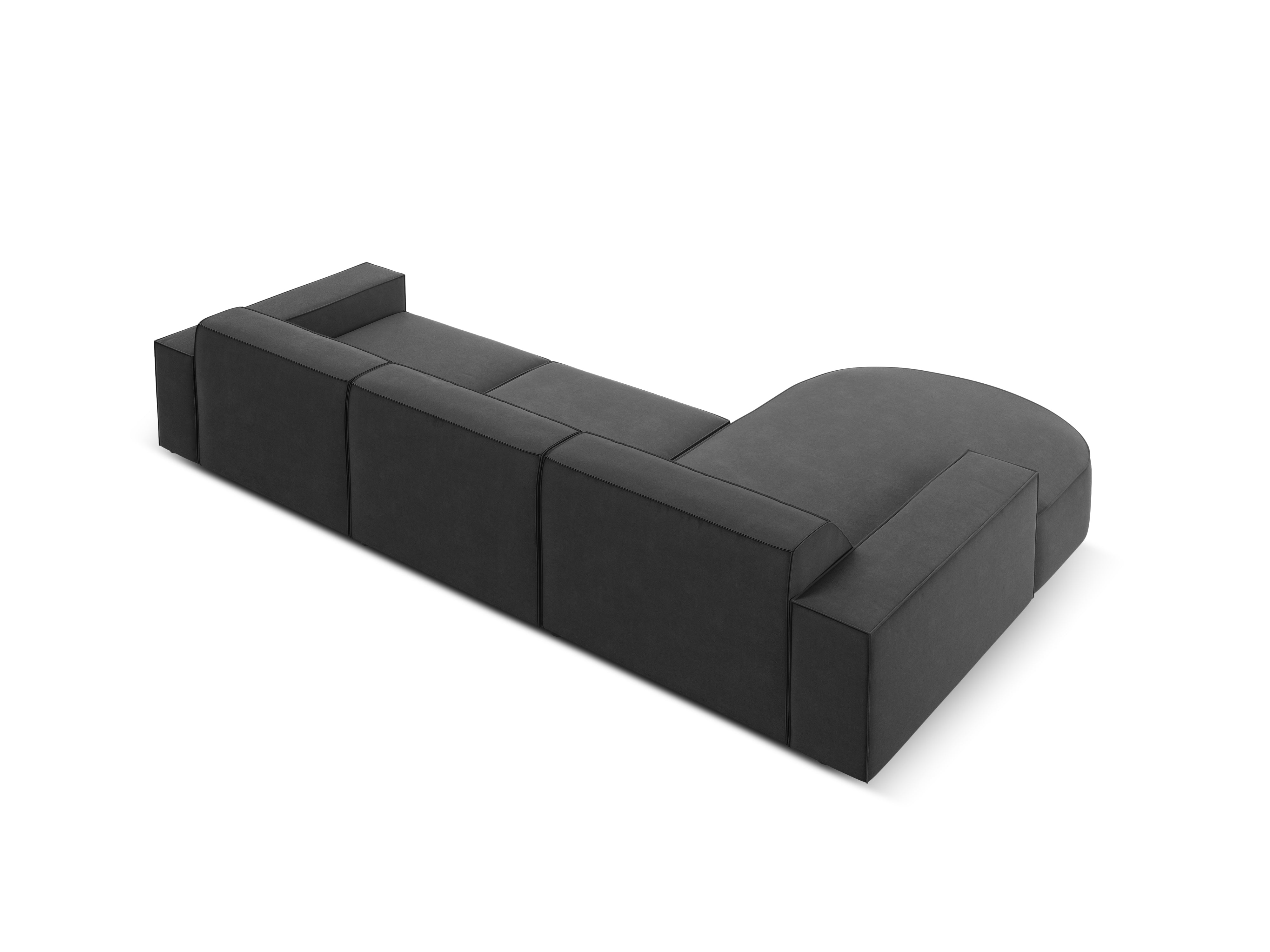 Ecksofa Jodie 284x166cm, Material: Samt
