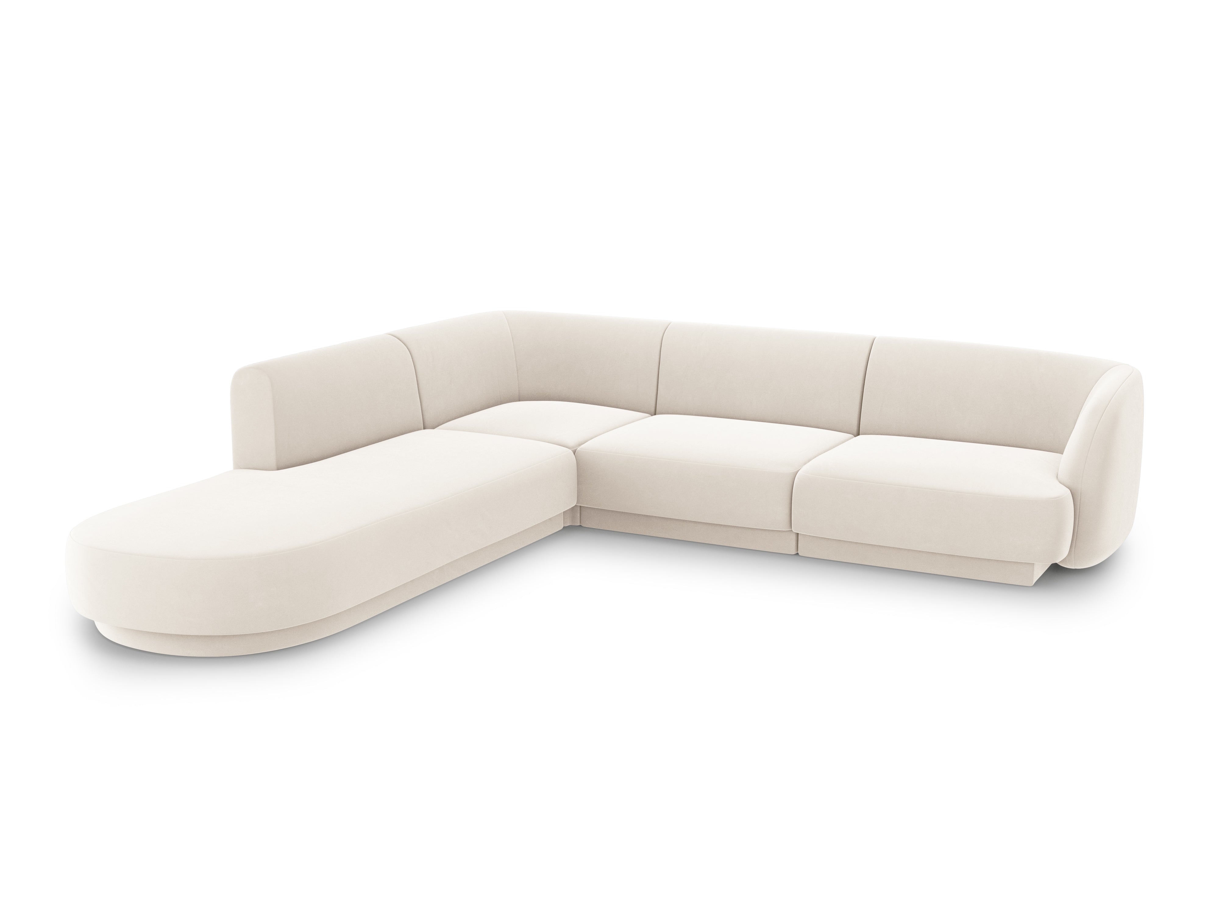 Ecksofa Miley 255x248cm, Material: Samt