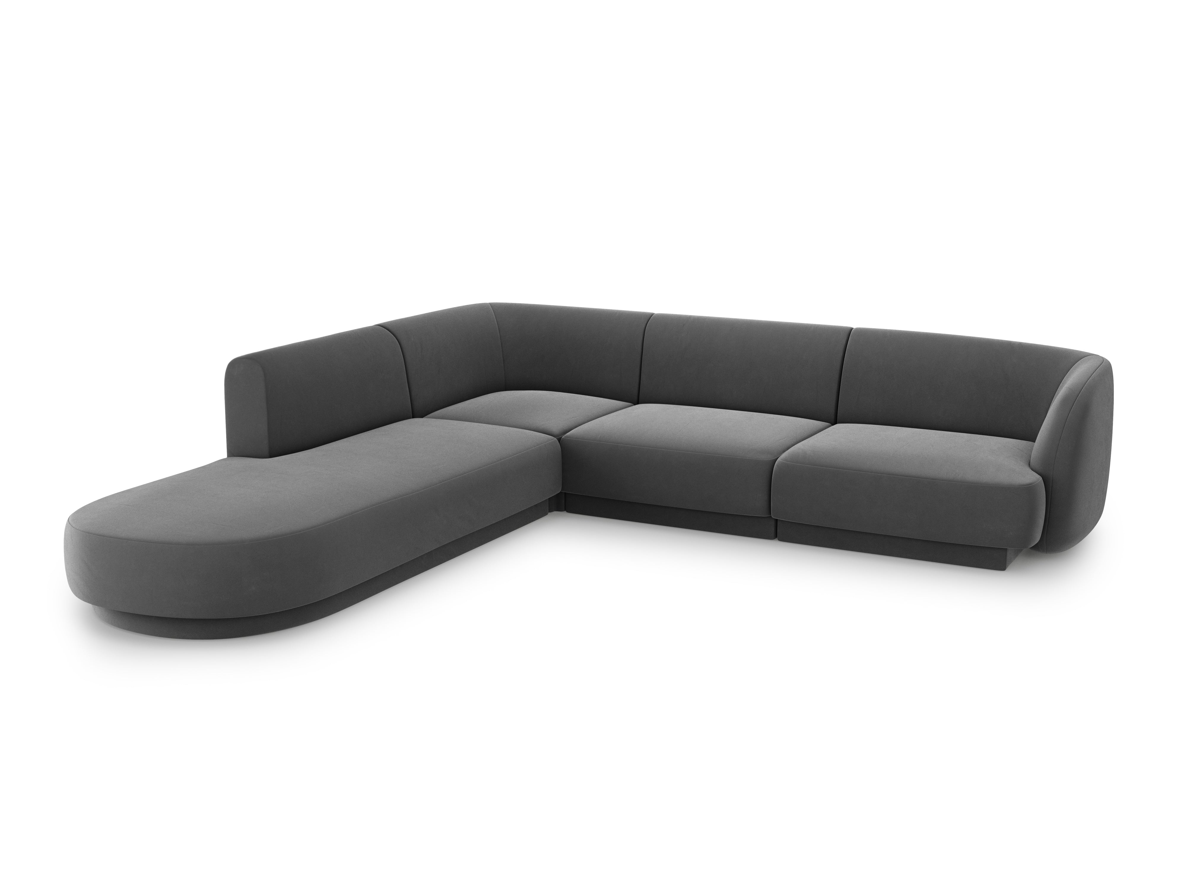 Ecksofa Miley 255x248cm, Material: Samt