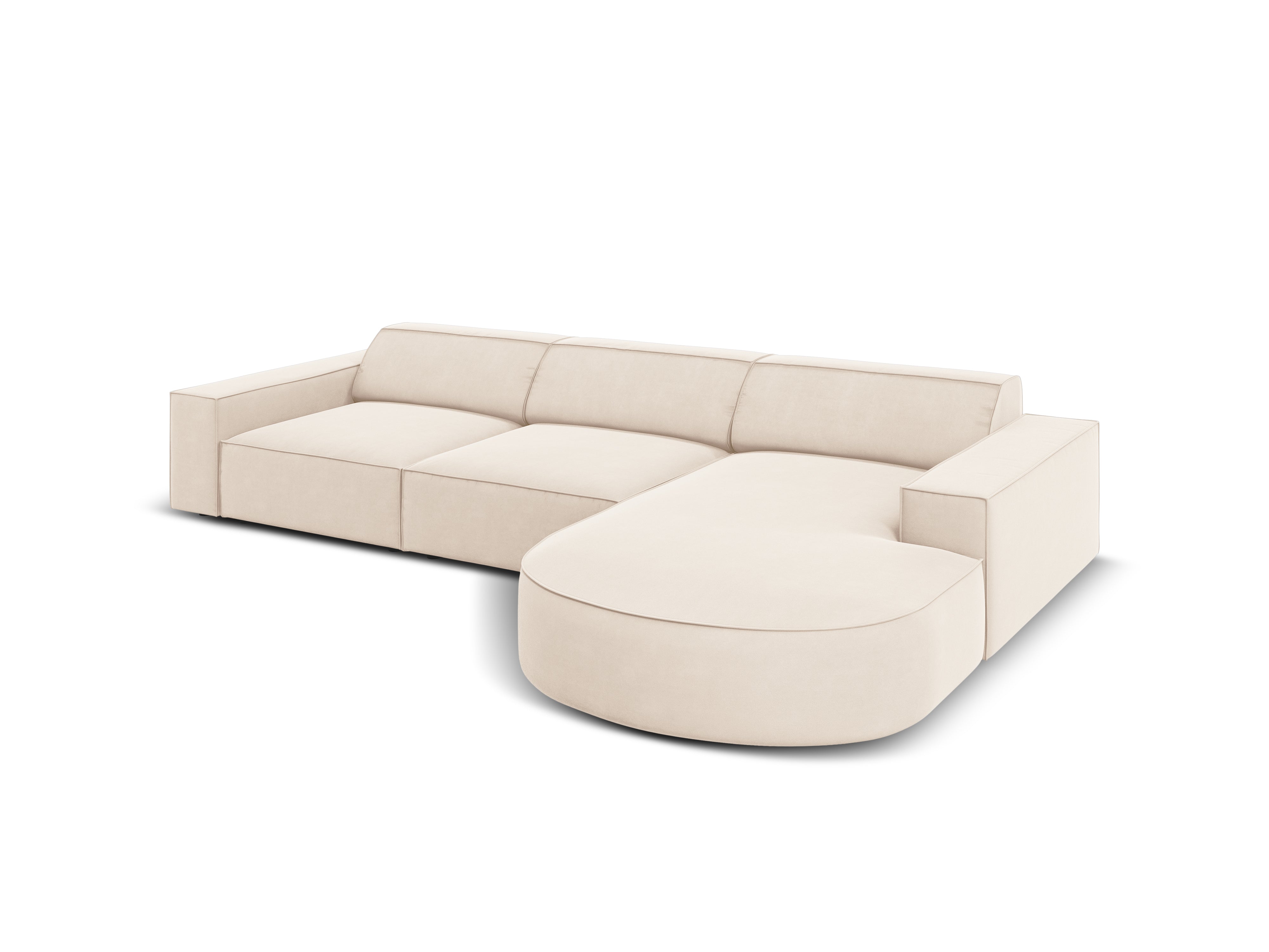 Ecksofa Jodie 284x166cm, Material: Samt