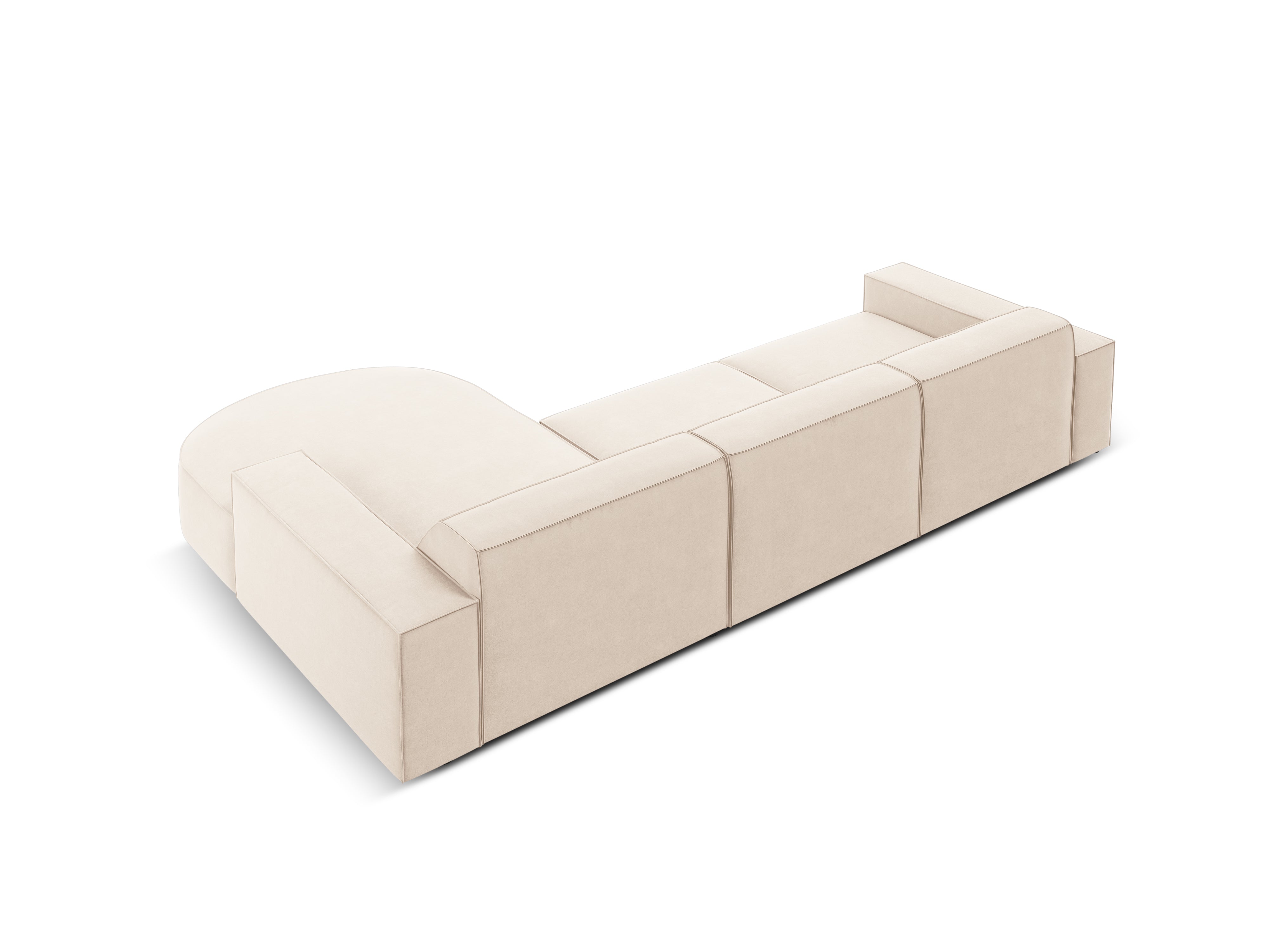 Ecksofa Jodie 284x166cm, Material: Samt