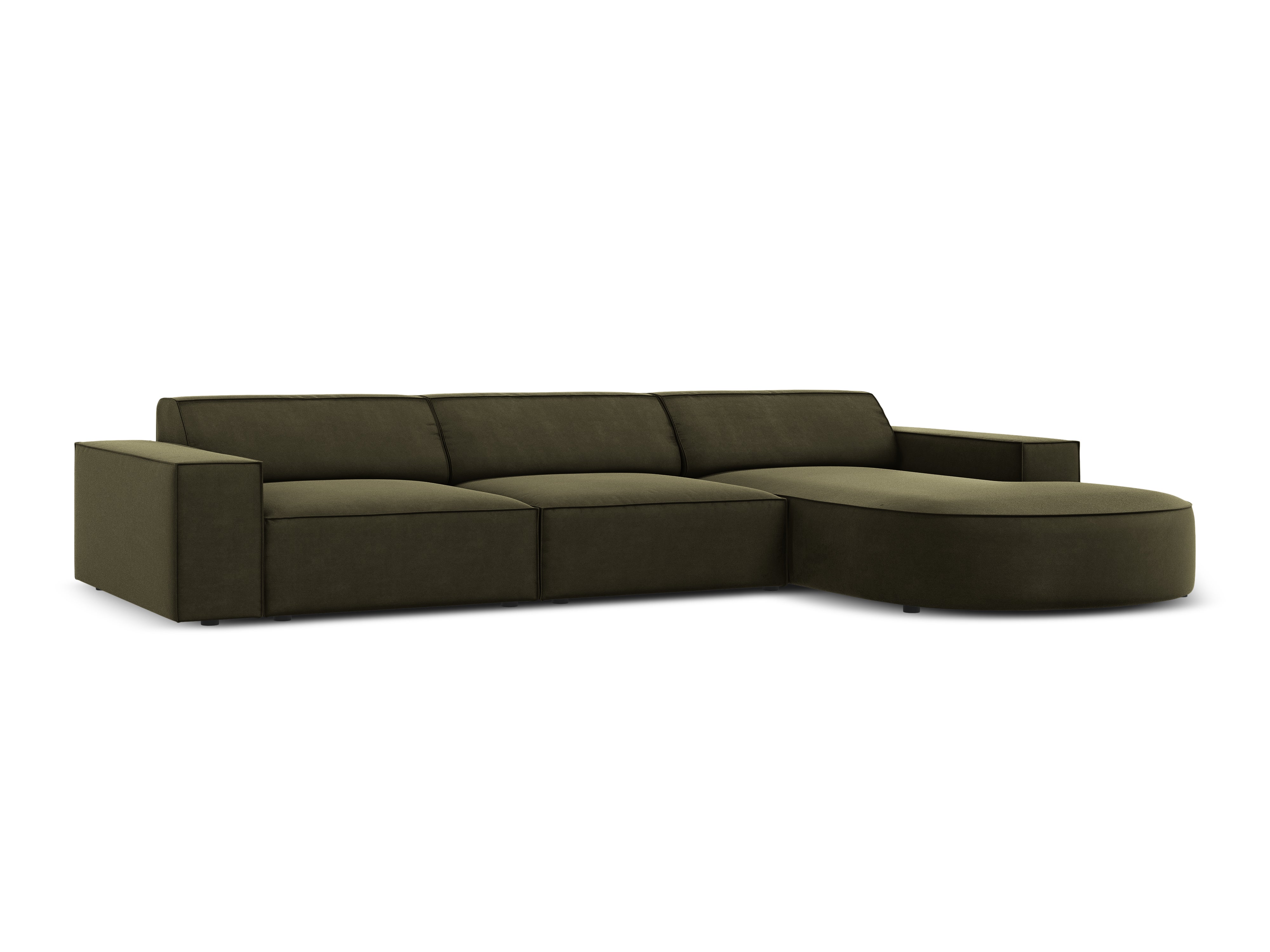 Ecksofa Jodie 284x166cm, Material: Samt