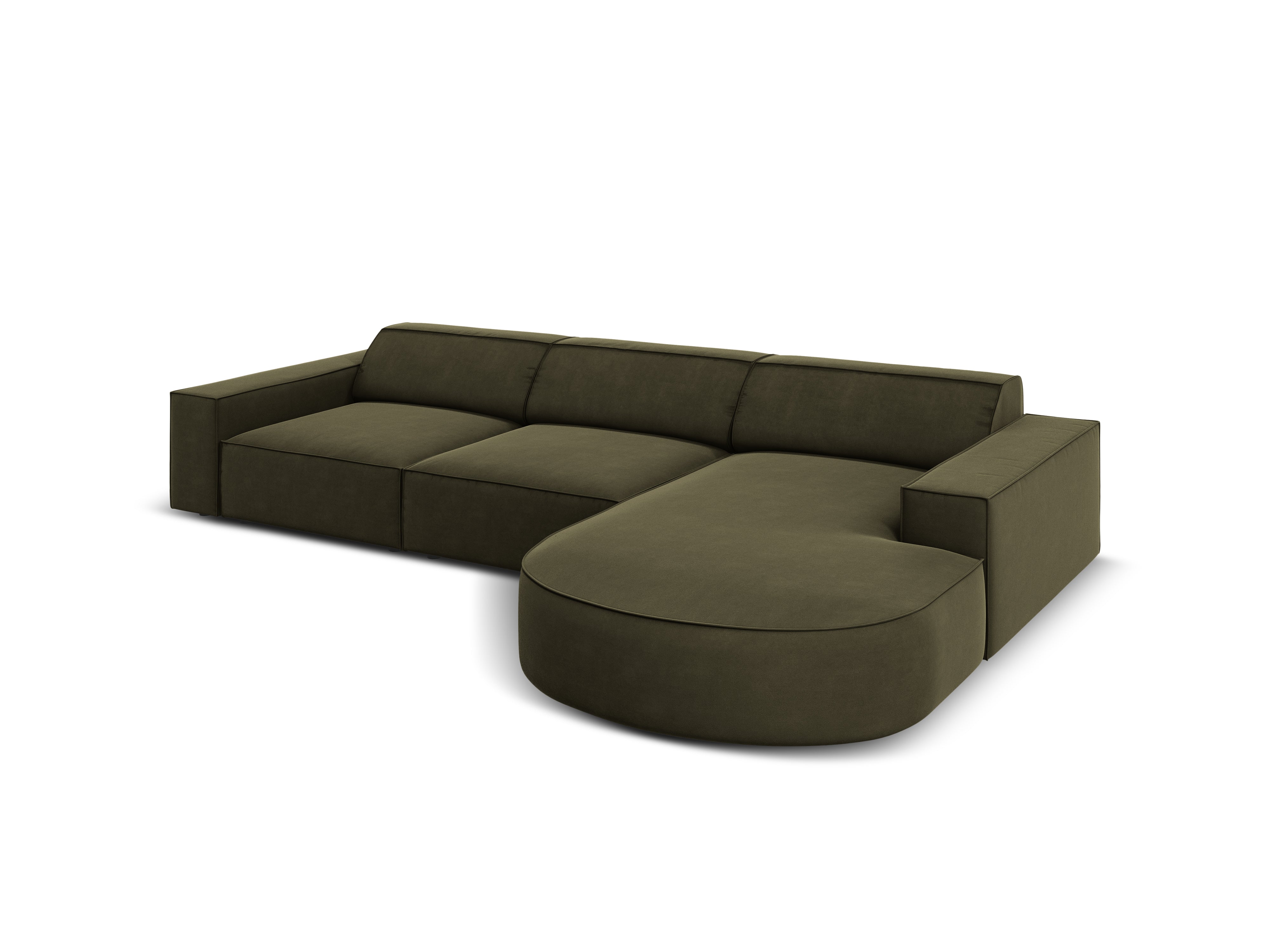 Ecksofa Jodie 284x166cm, Material: Samt