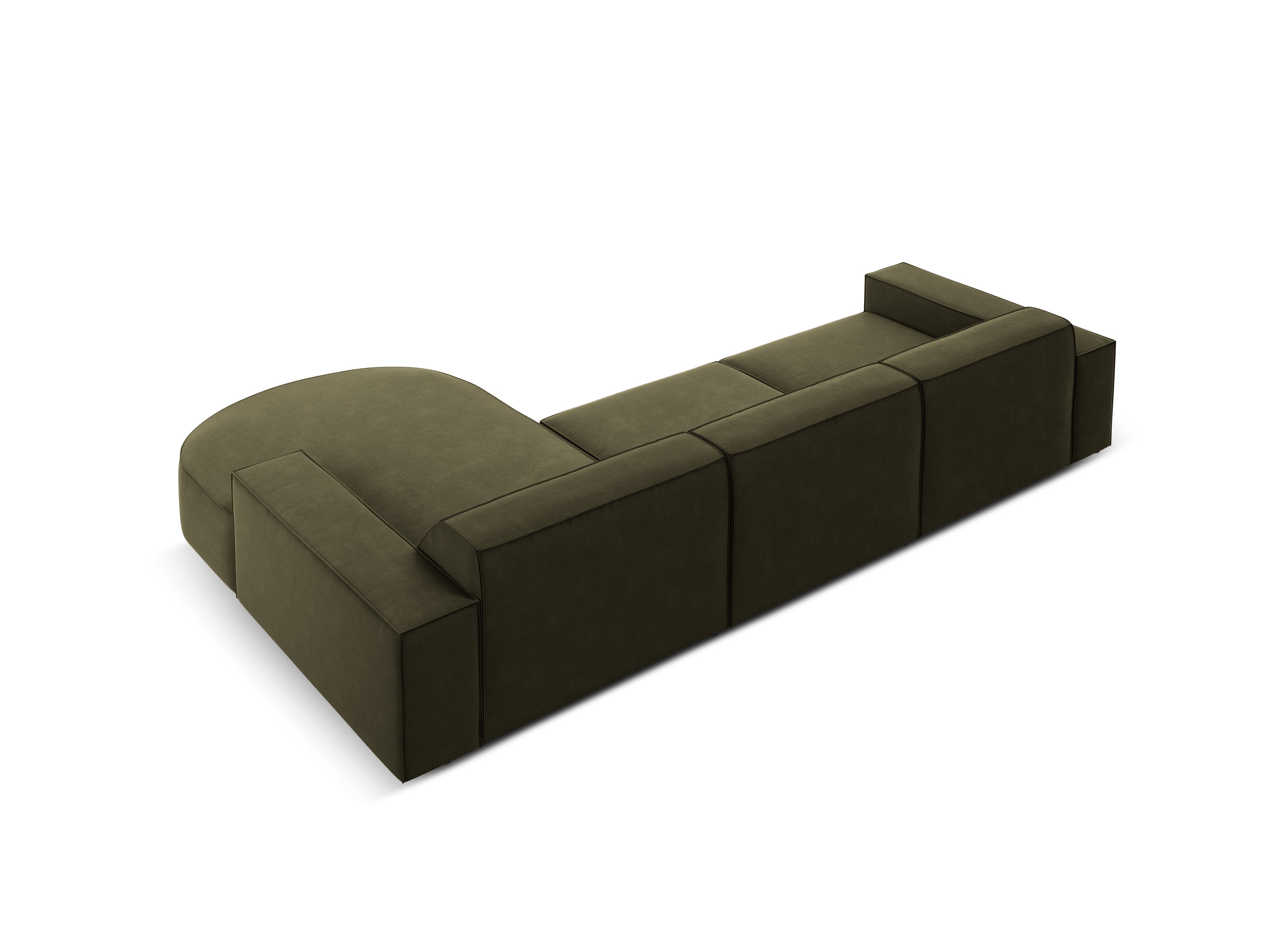 Ecksofa Jodie 284x166cm, Material: Samt