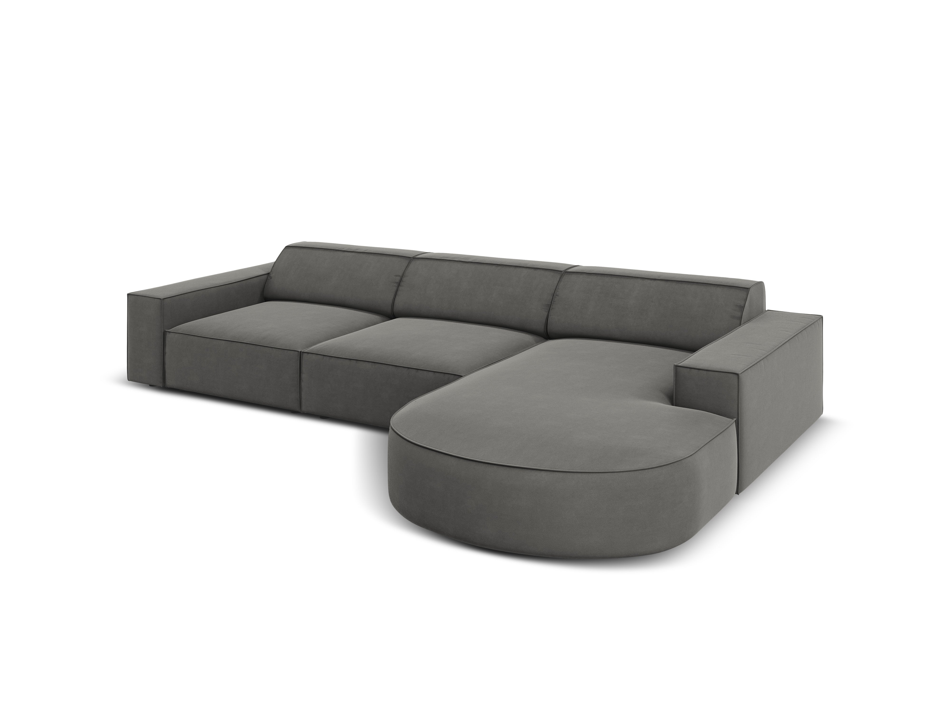 Ecksofa Jodie 284x166cm, Material: Samt