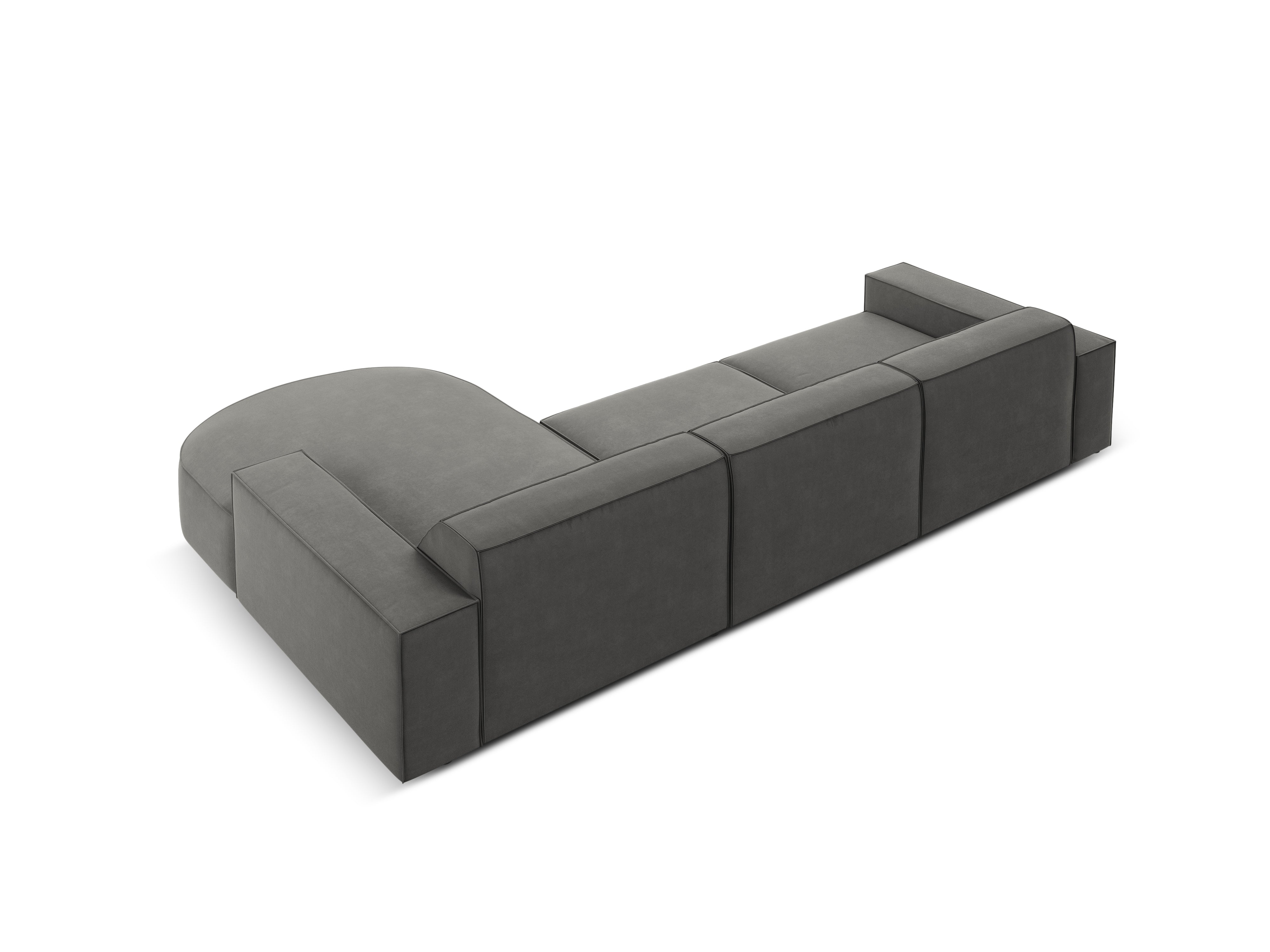 Ecksofa Jodie 284x166cm, Material: Samt
