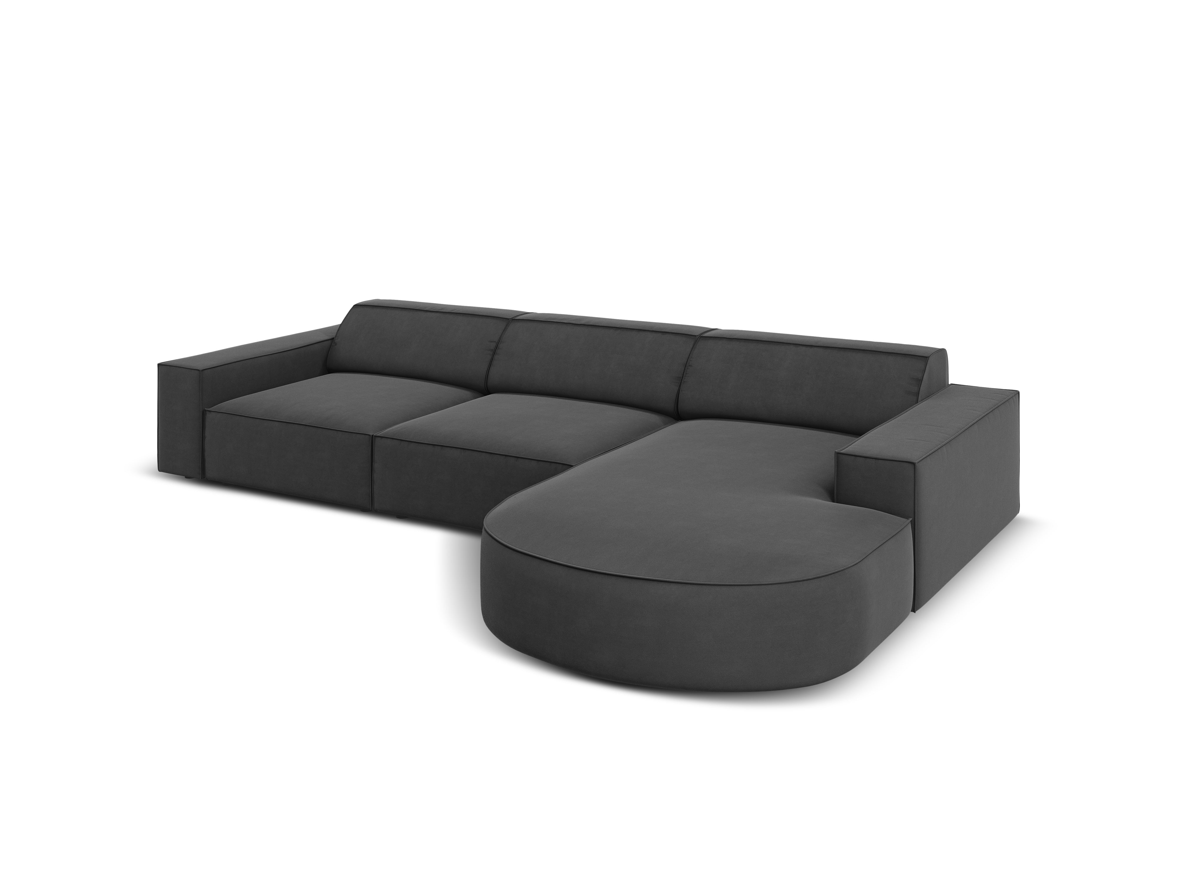 Ecksofa Jodie 284x166cm, Material: Samt