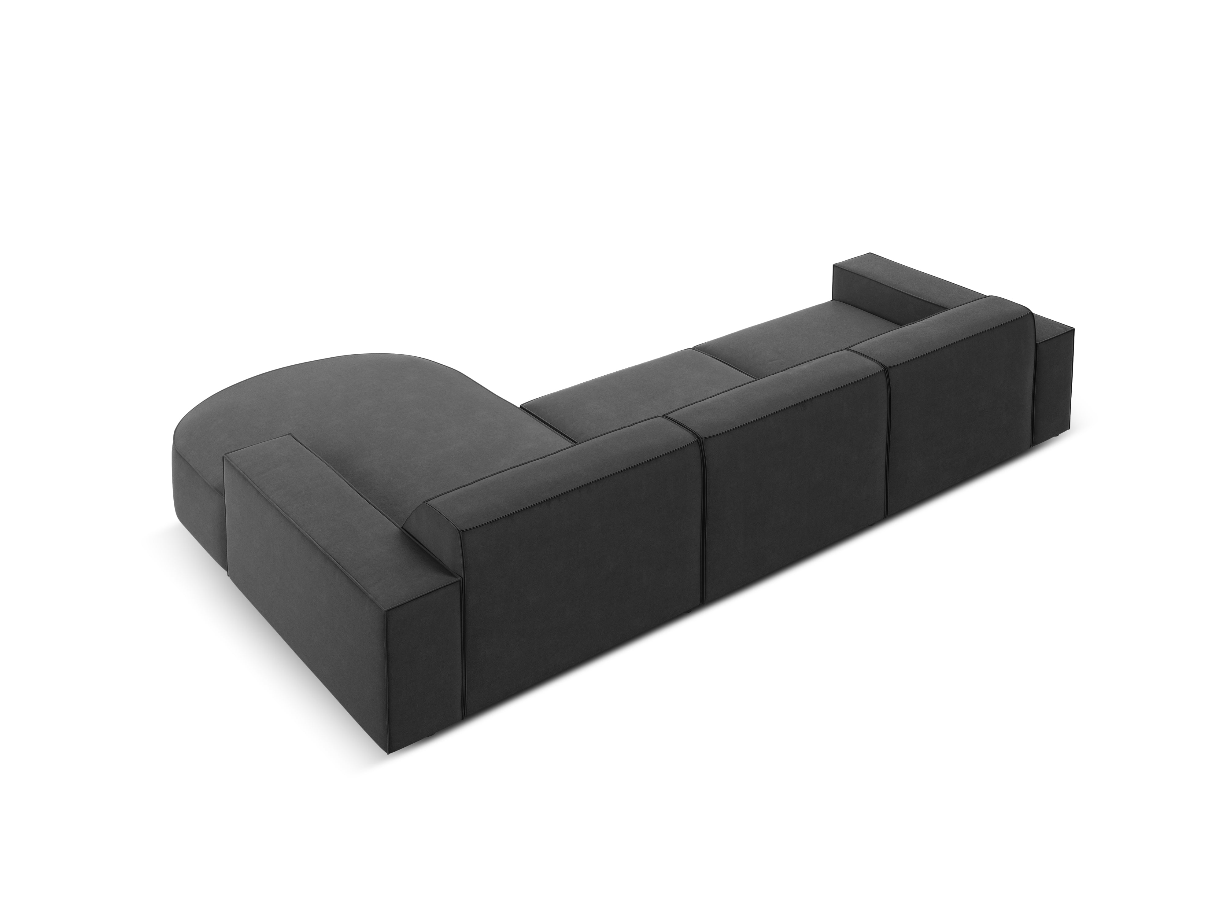 Ecksofa Jodie 284x166cm, Material: Samt