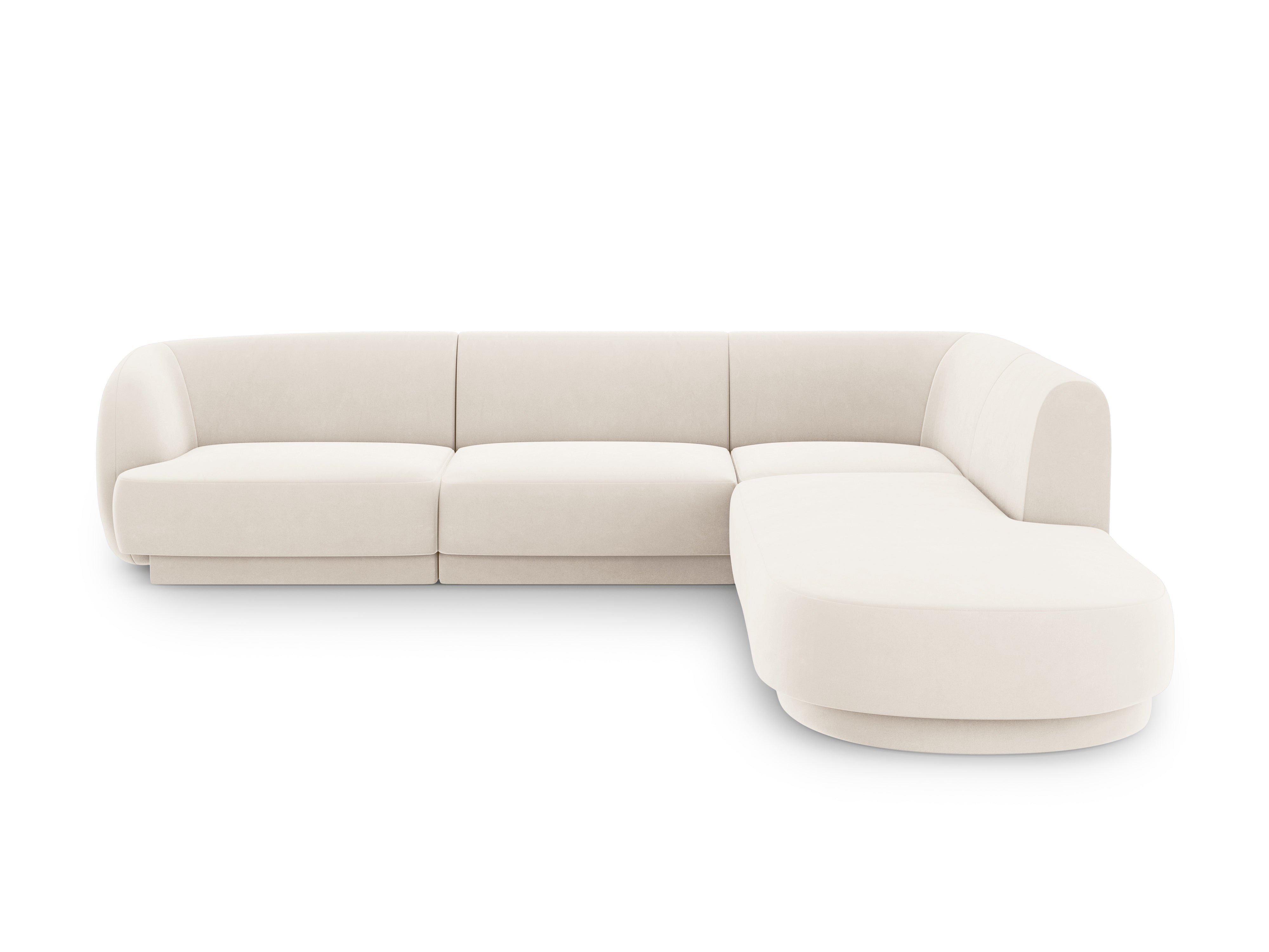 Ecksofa Miley 255x248cm, Material: Samt