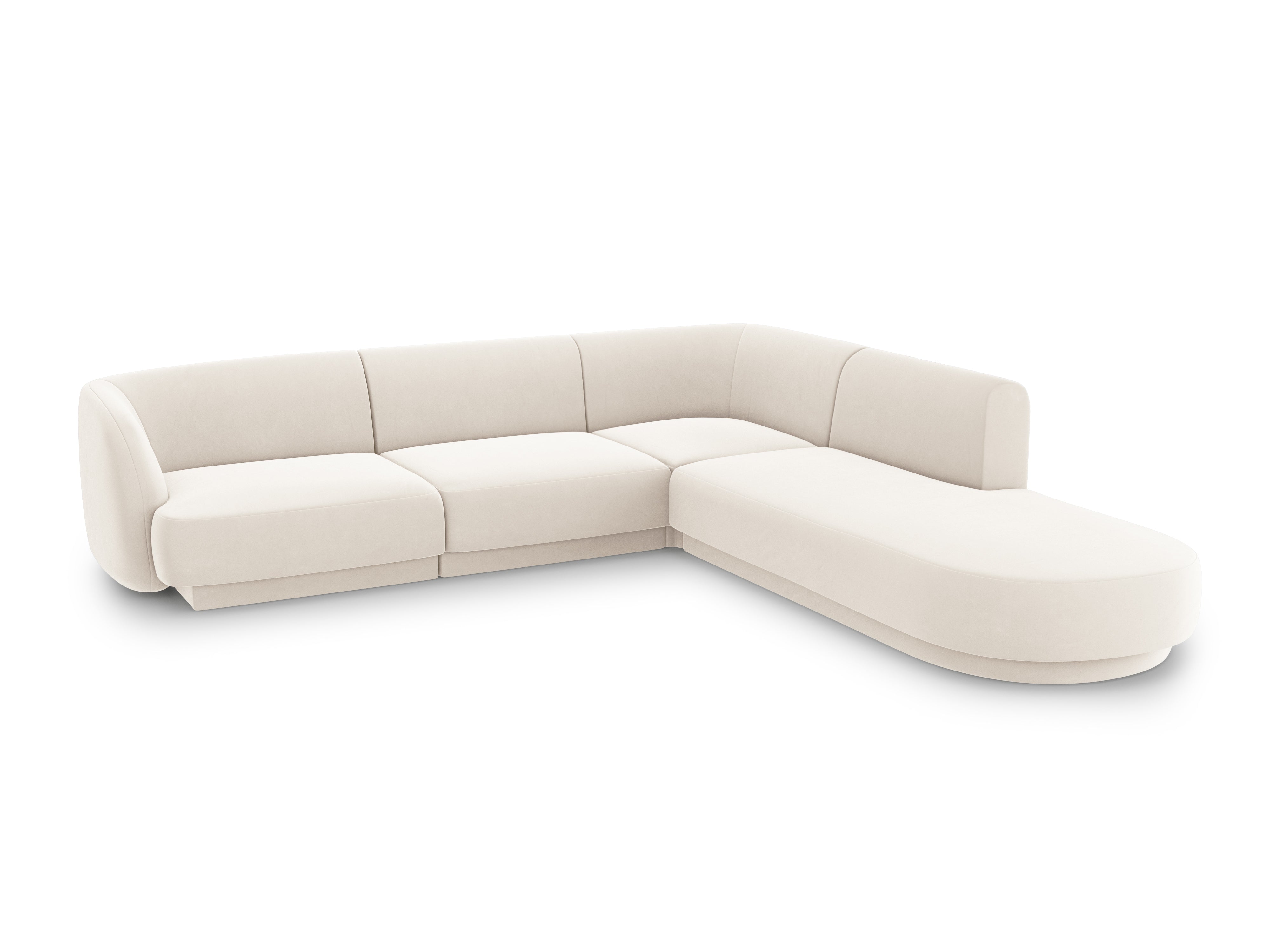 Ecksofa Miley 255x248cm, Material: Samt