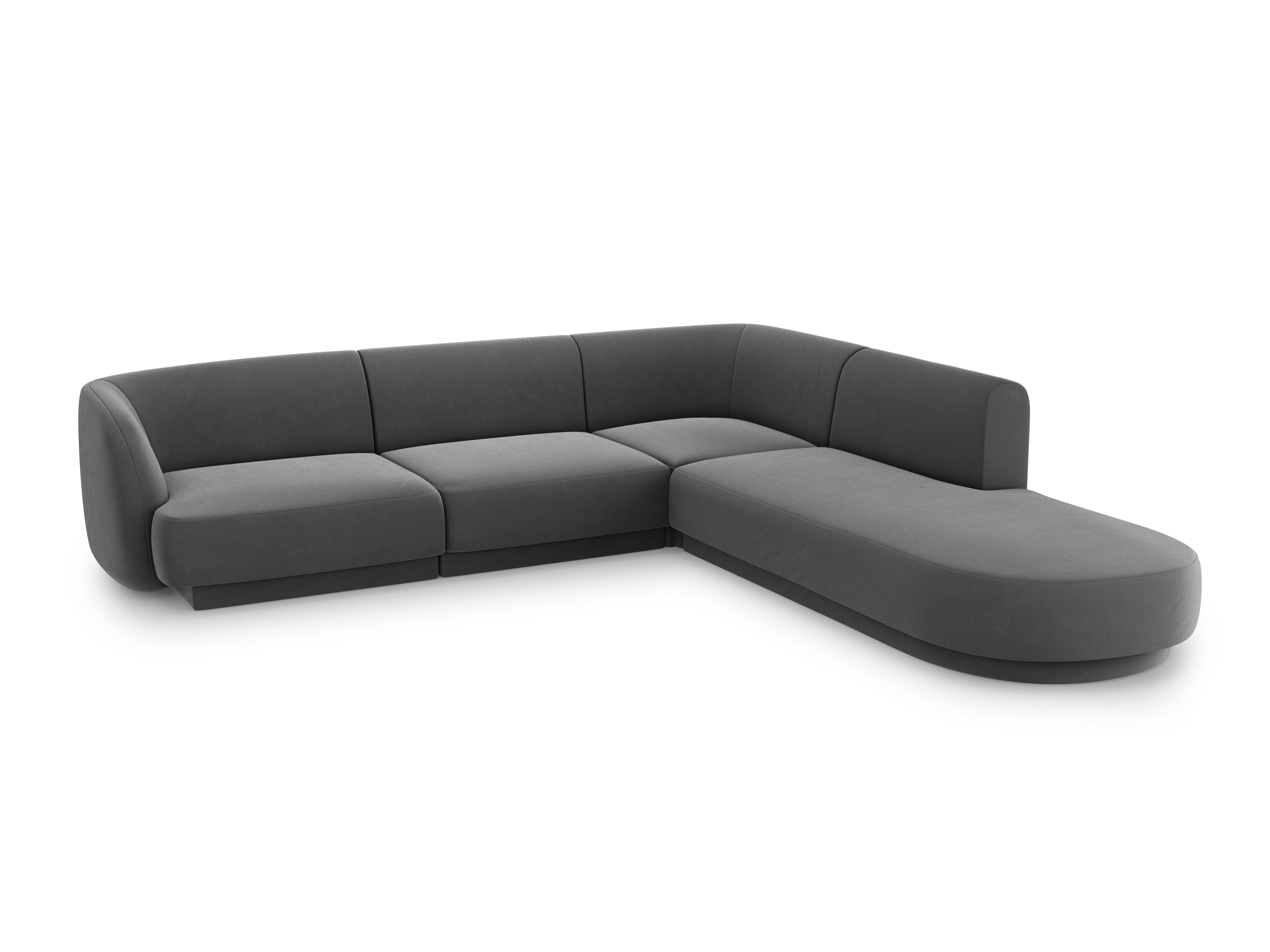 Ecksofa Miley 255x248cm, Material: Samt