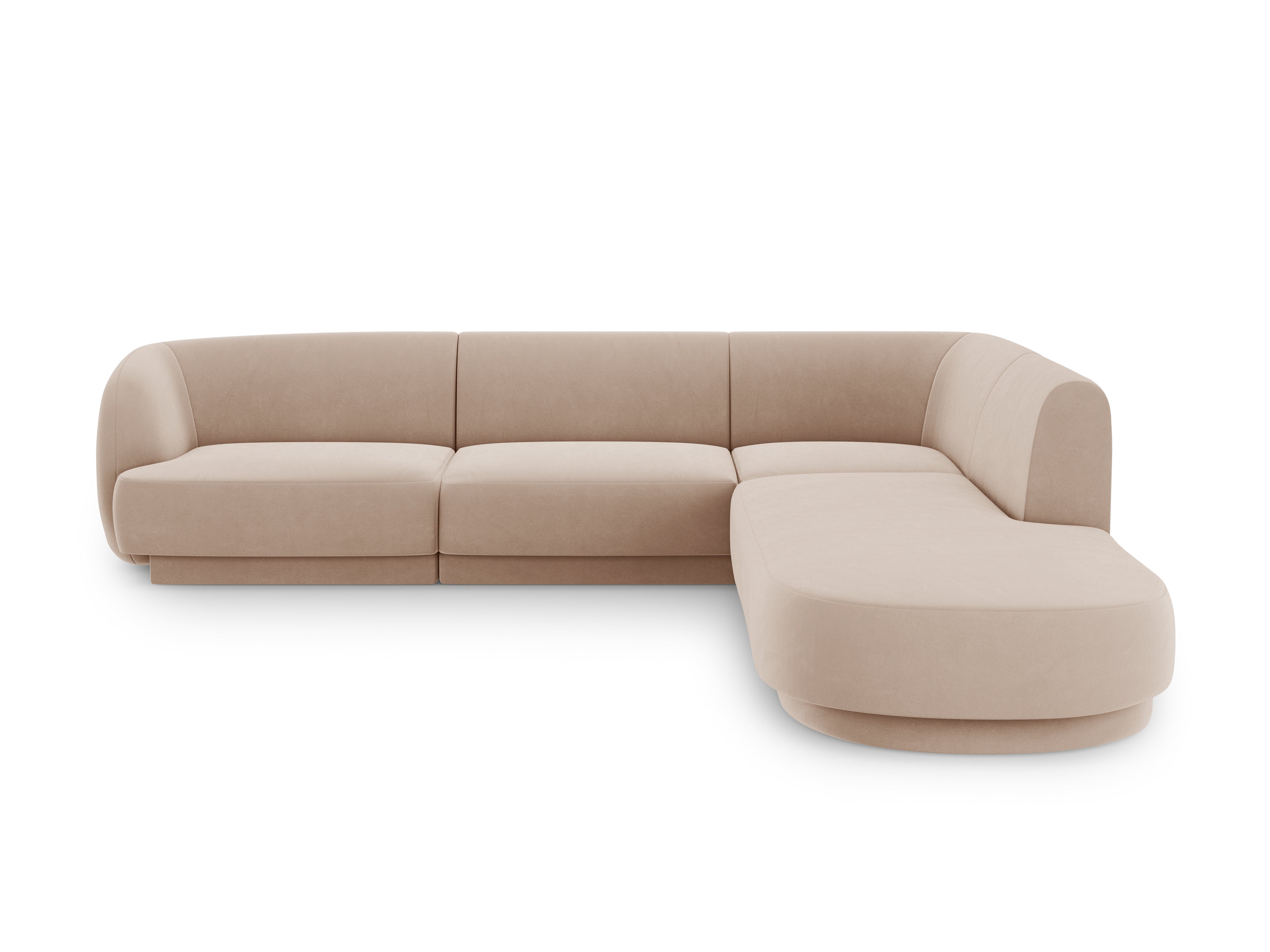Ecksofa Miley 255x248cm, Material: Samt