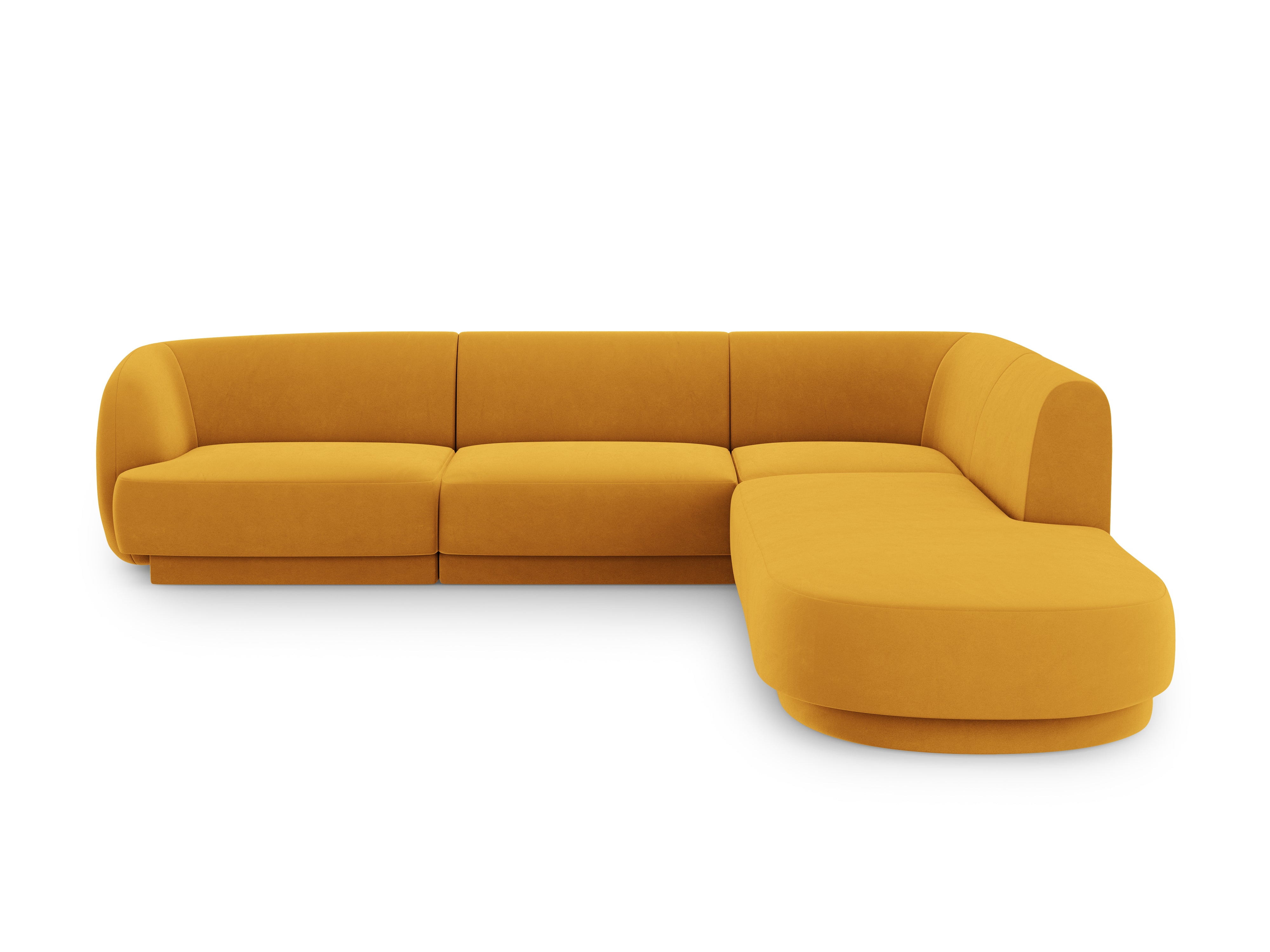 Ecksofa Miley 255x248cm, Material: Samt