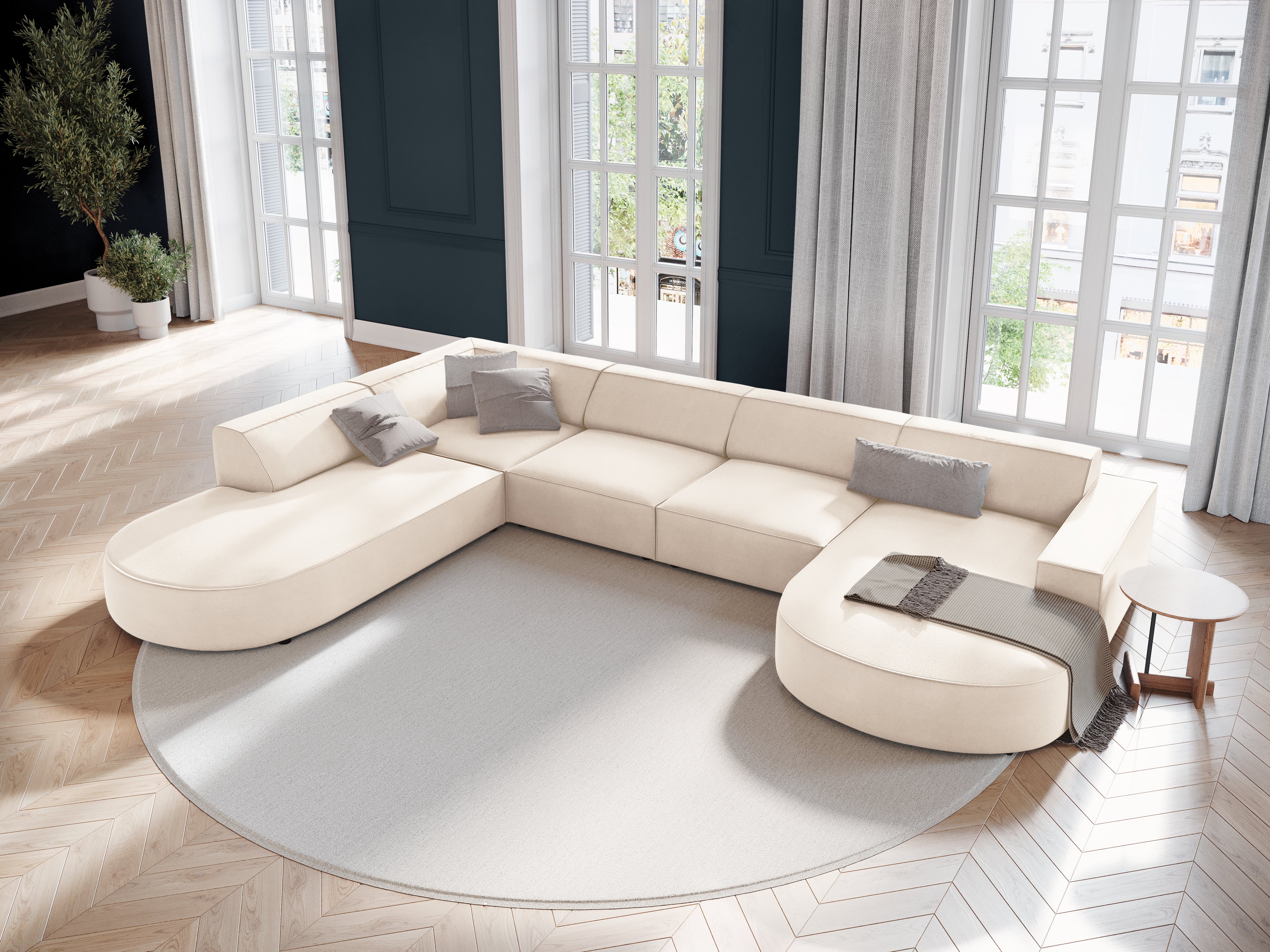 Jodie-Set 364x262cm, Material: Samt