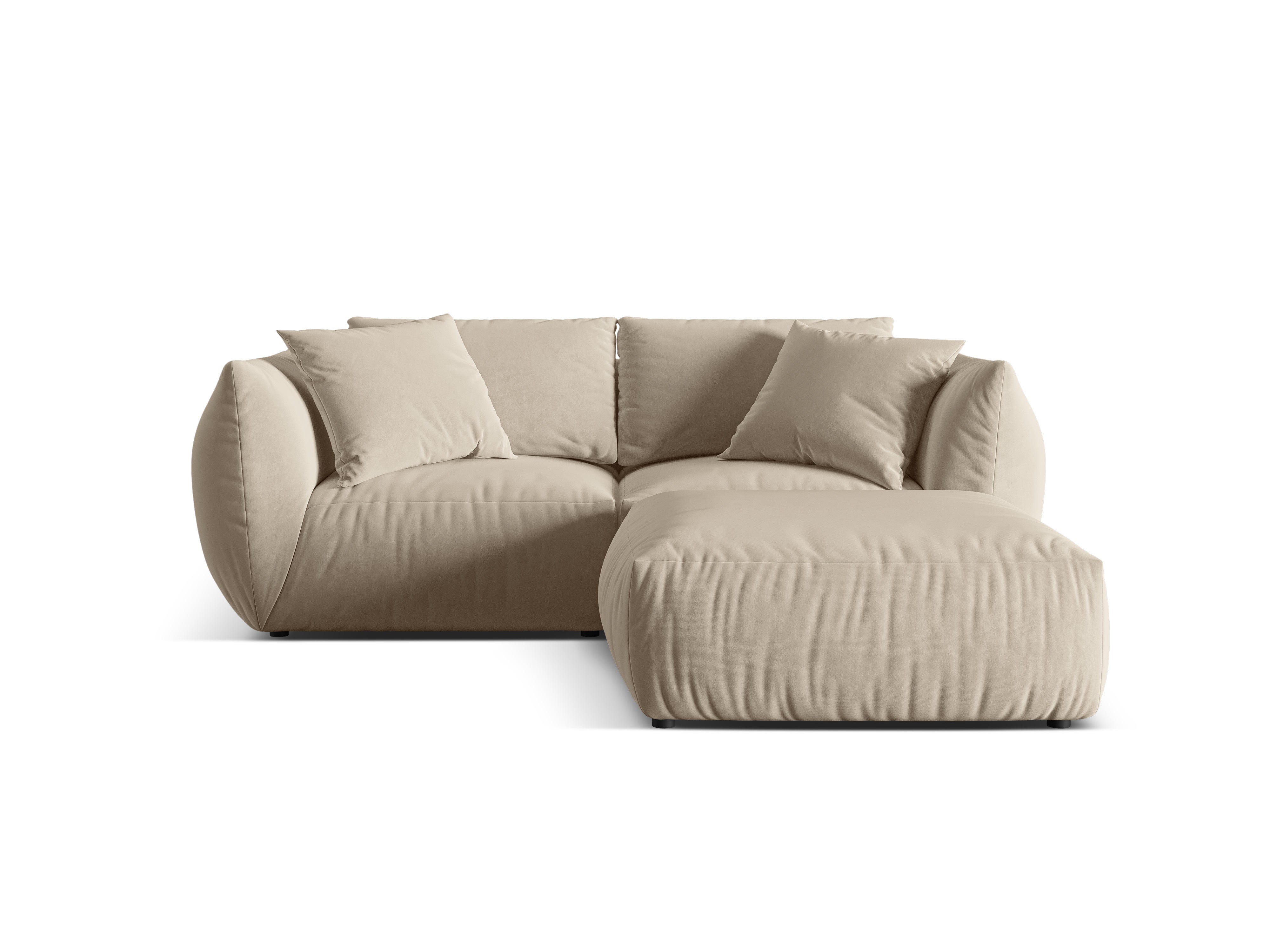 Modulares Ecksofa Chris 220x200cm, Material: Samt