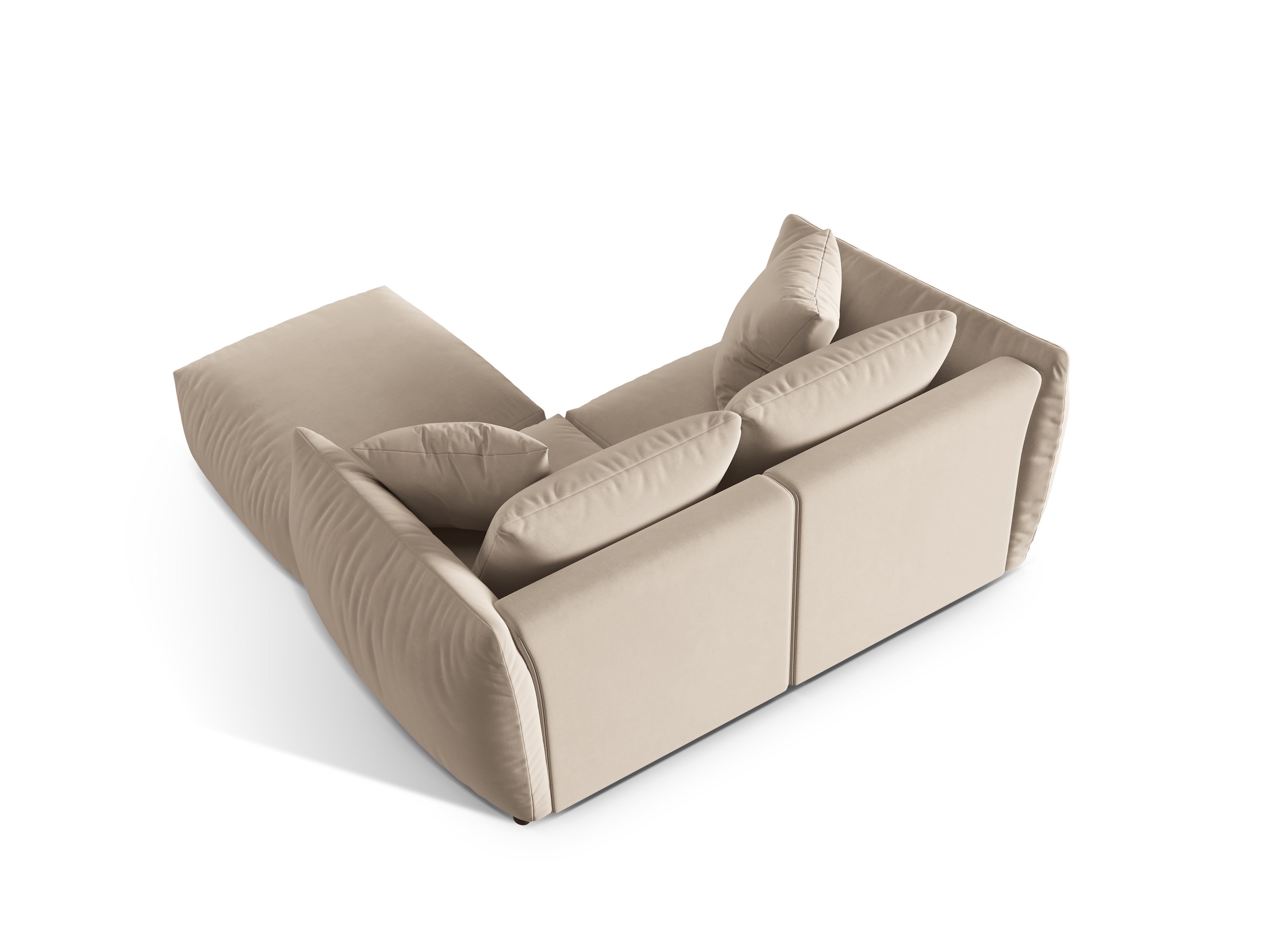 Modulares Ecksofa Chris 220x200cm, Material: Samt