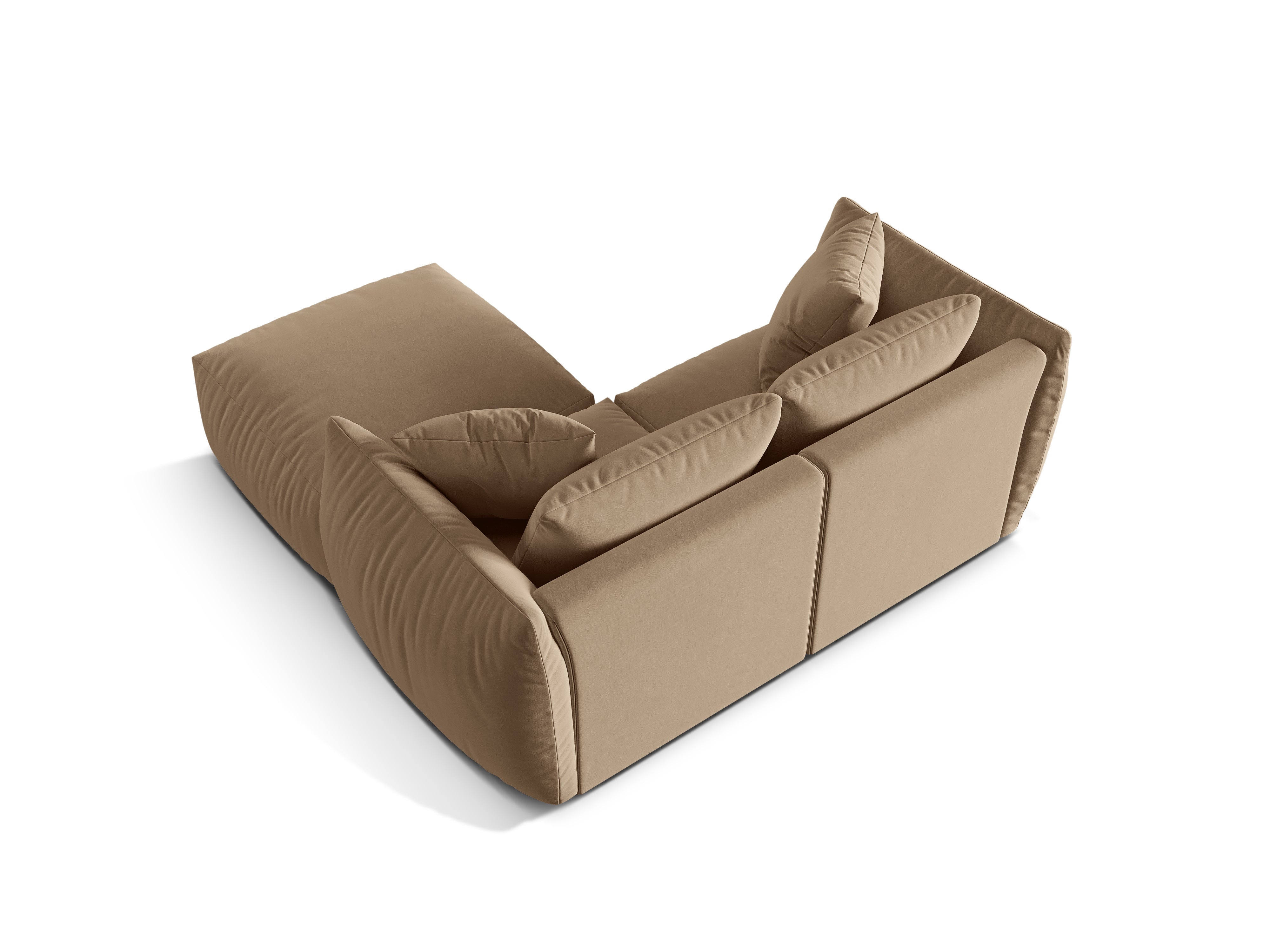 Modulares Ecksofa Chris 220x200cm, Material: Samt