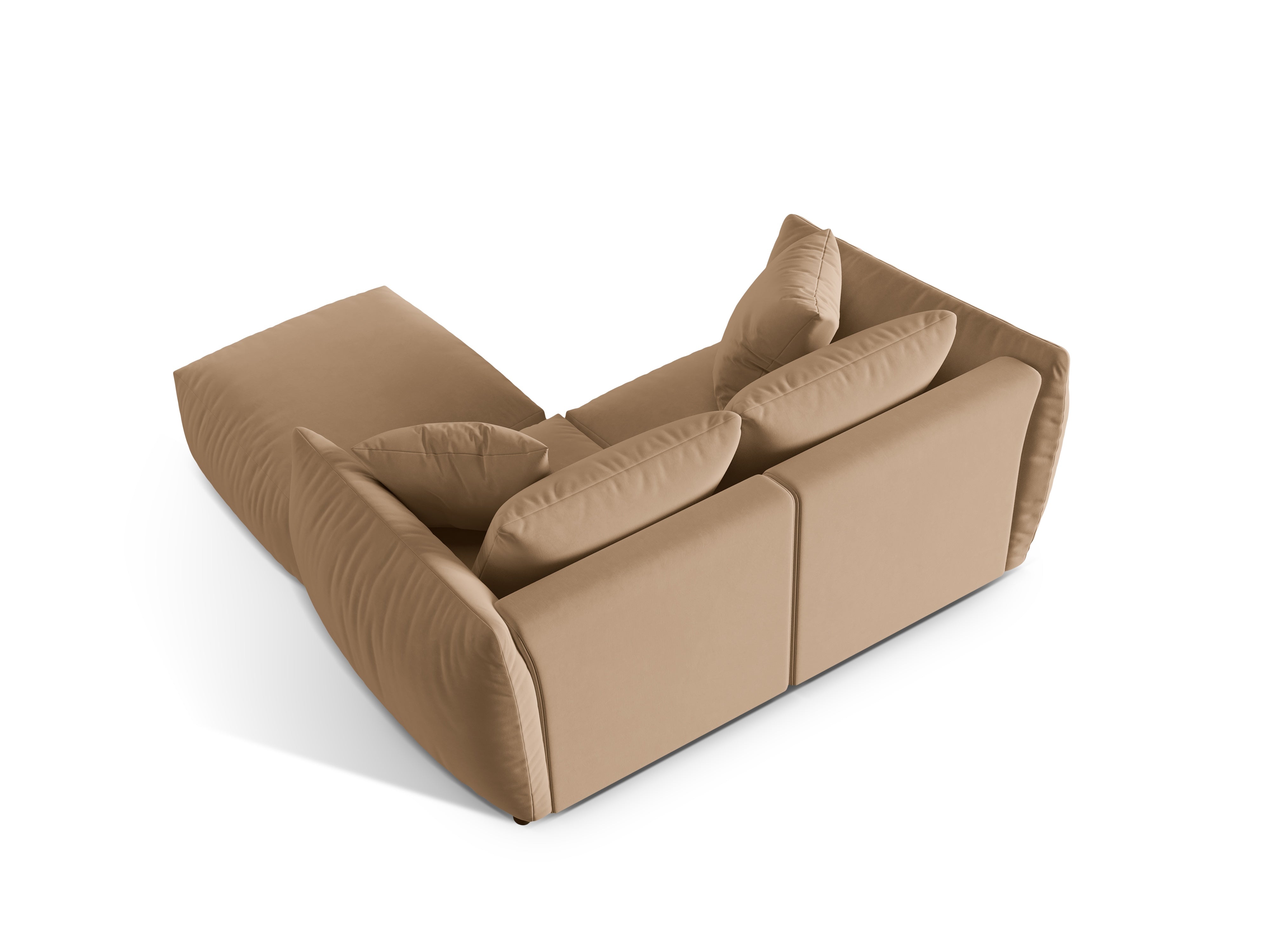 Modulares Ecksofa Chris 220x200cm, Material: Samt