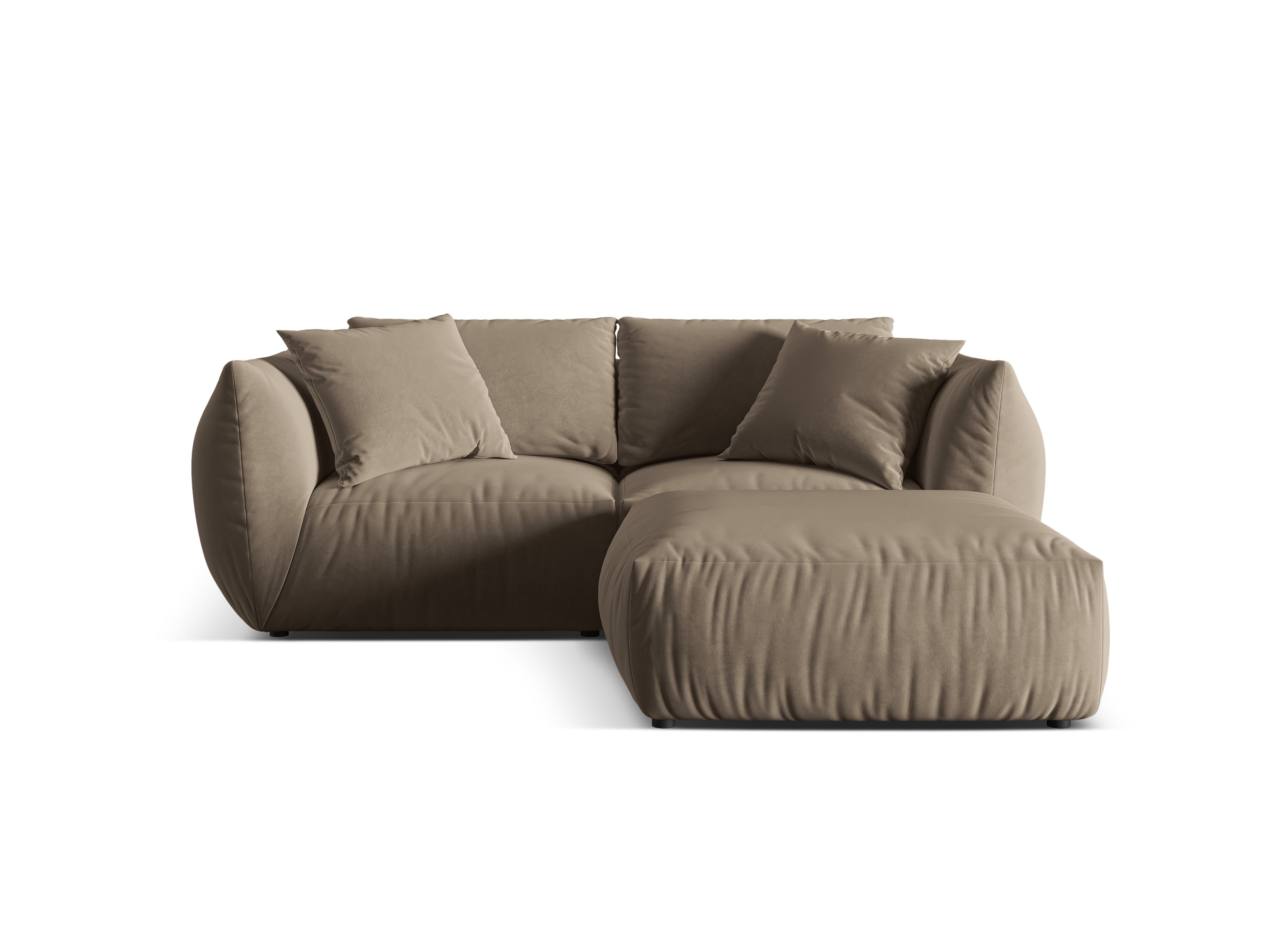 Modulares Ecksofa Chris 220x200cm, Material: Samt