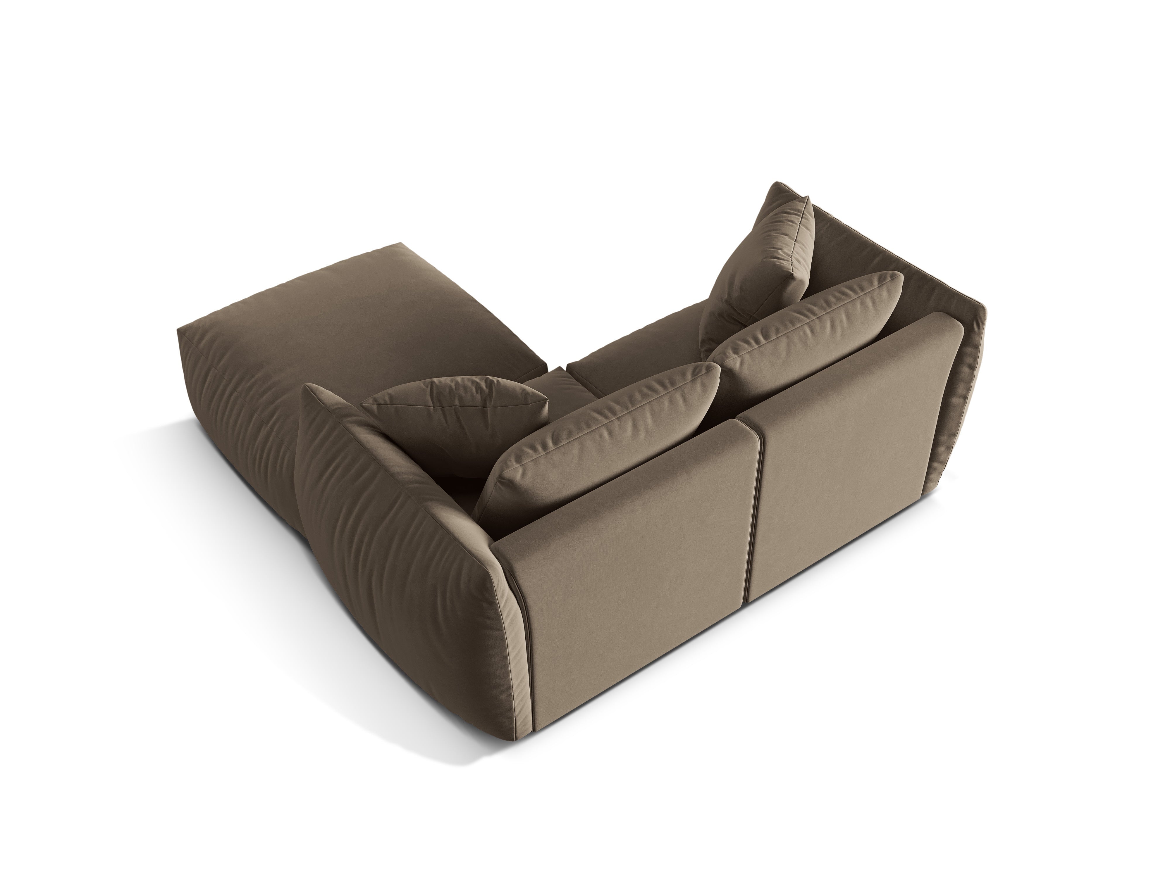 Modulares Ecksofa Chris 220x200cm, Material: Samt