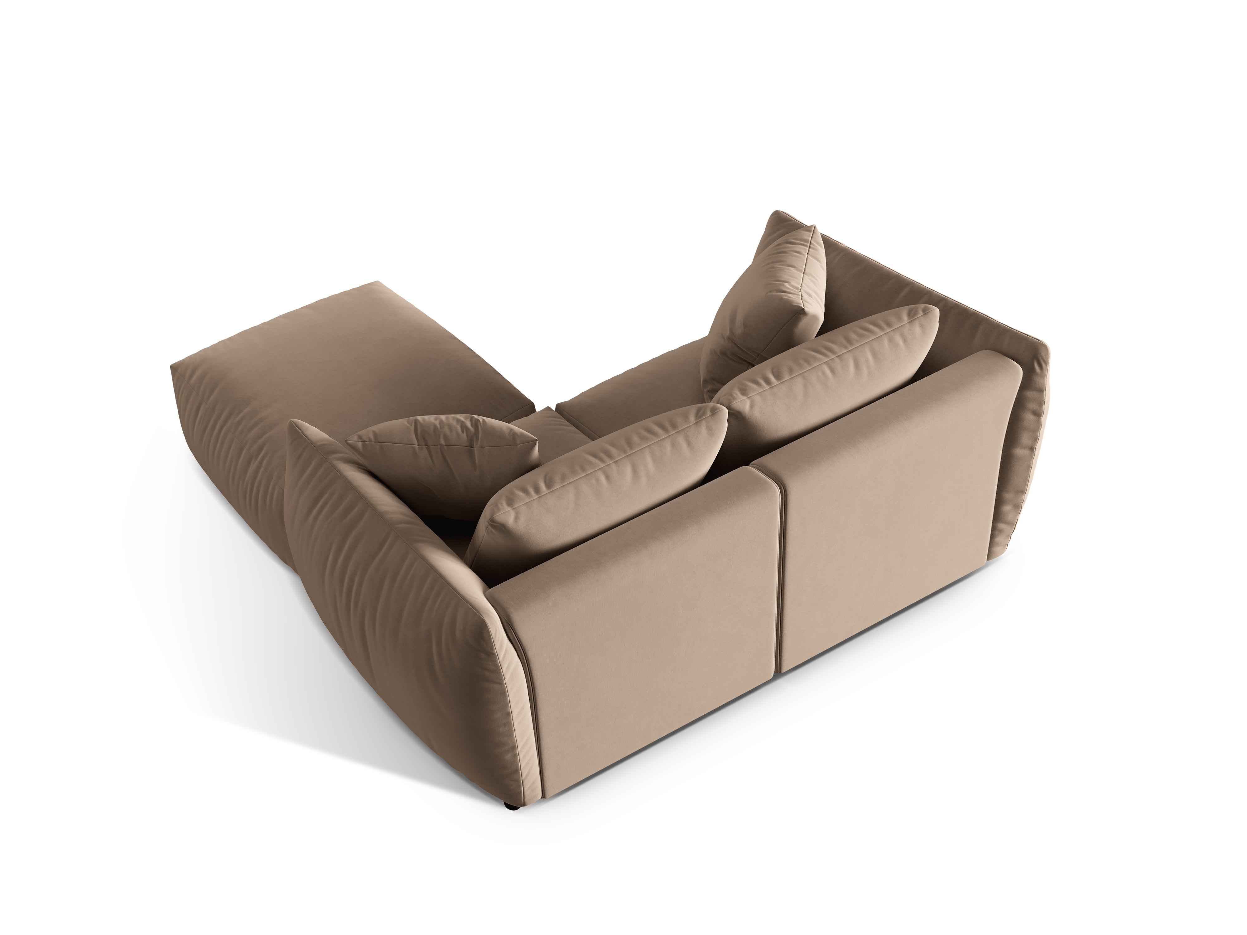 Modulares Ecksofa Chris 220x200cm, Material: Samt