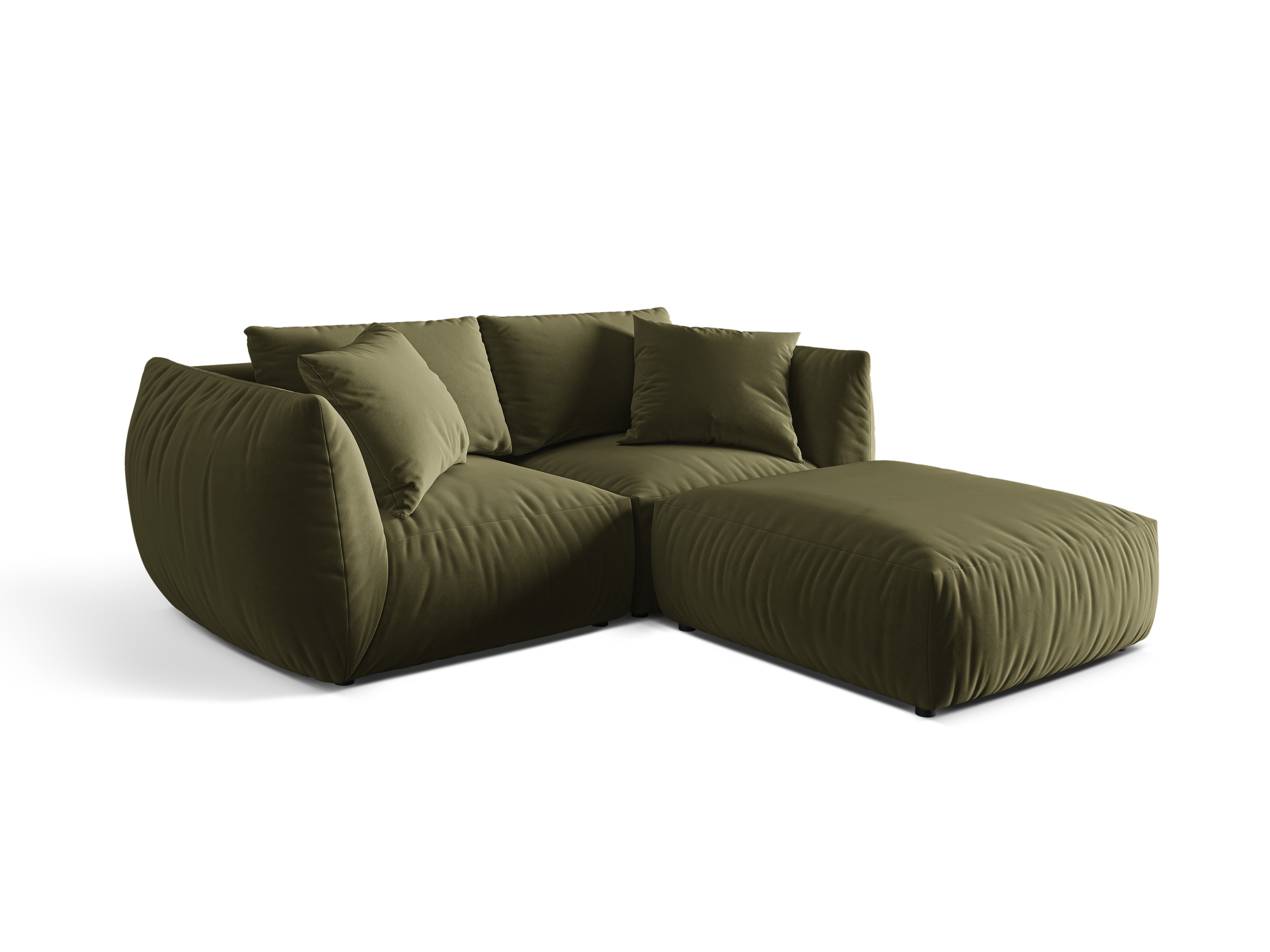 Modulares Ecksofa Chris 220x200cm, Material: Samt