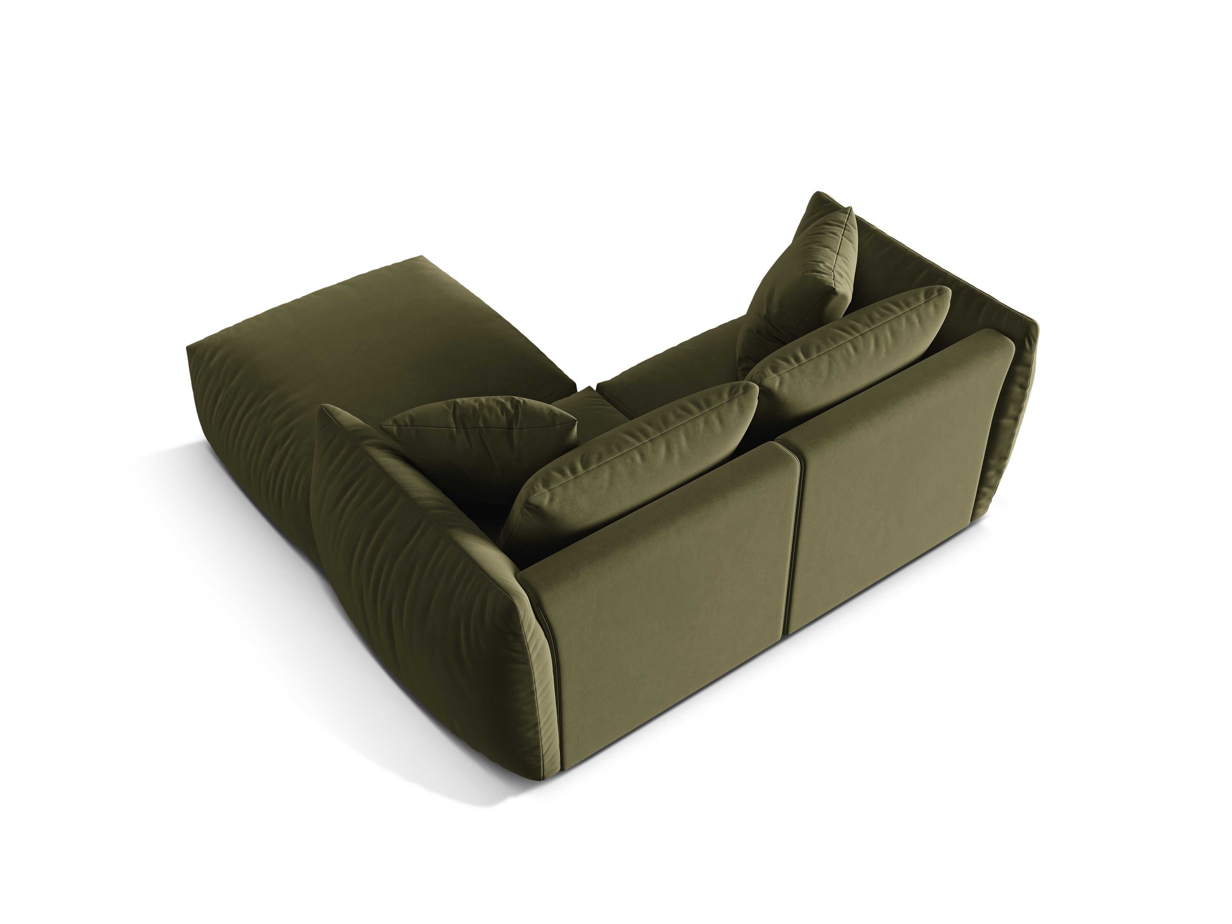 Modulares Ecksofa Chris 220x200cm, Material: Samt