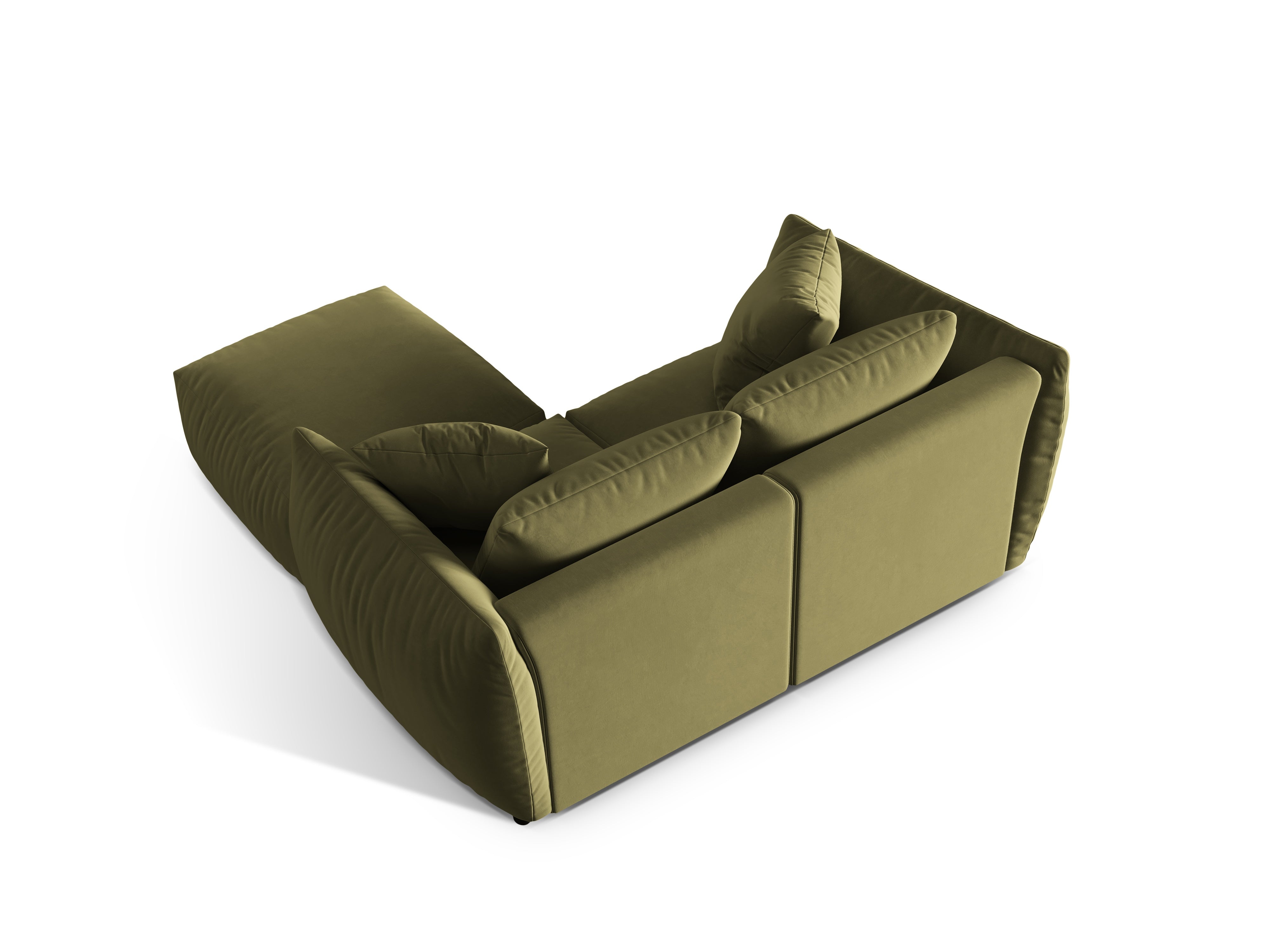 Modulares Ecksofa Chris 220x200cm, Material: Samt