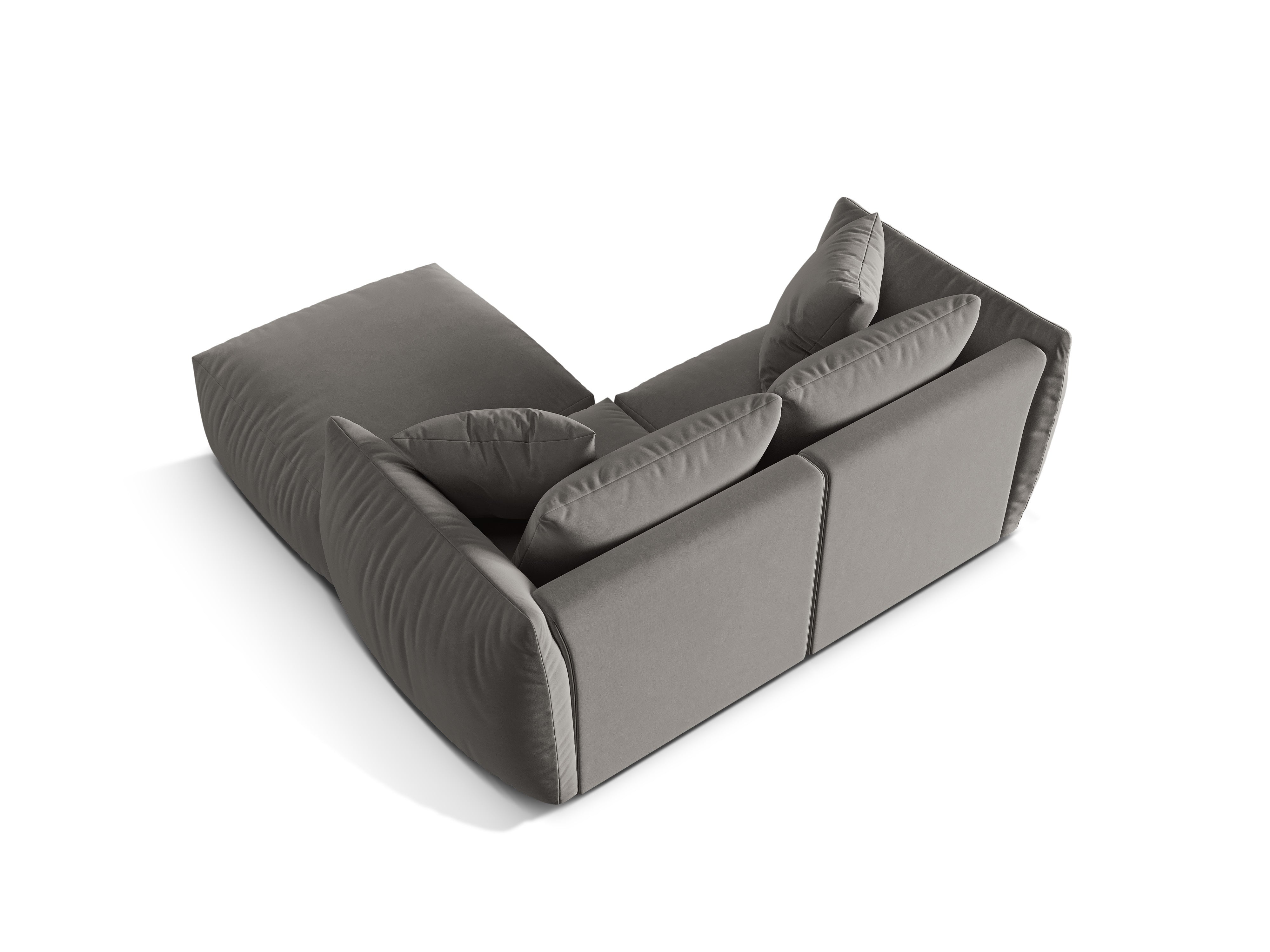 Modulares Ecksofa Chris 220x200cm, Material: Samt
