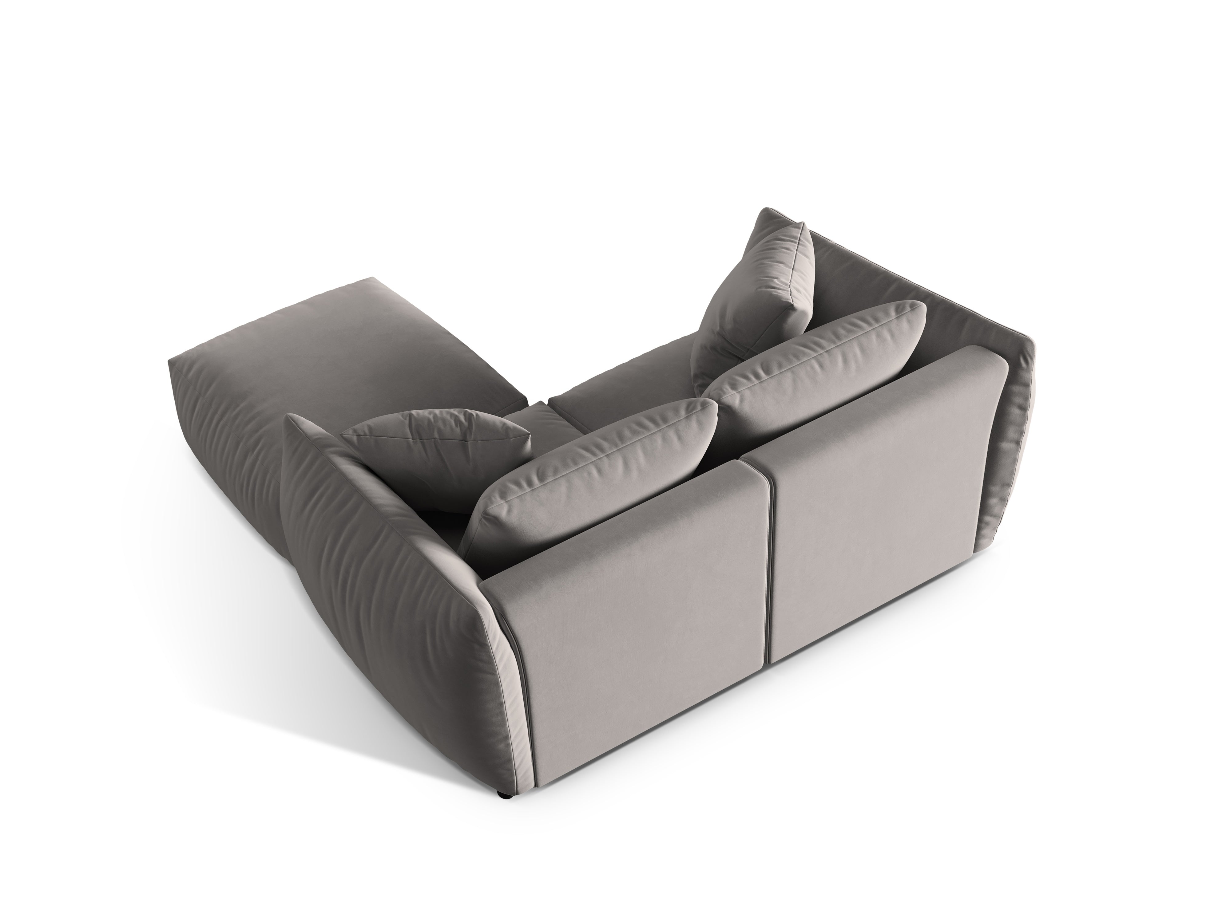 Modulares Ecksofa Chris 220x200cm, Material: Samt