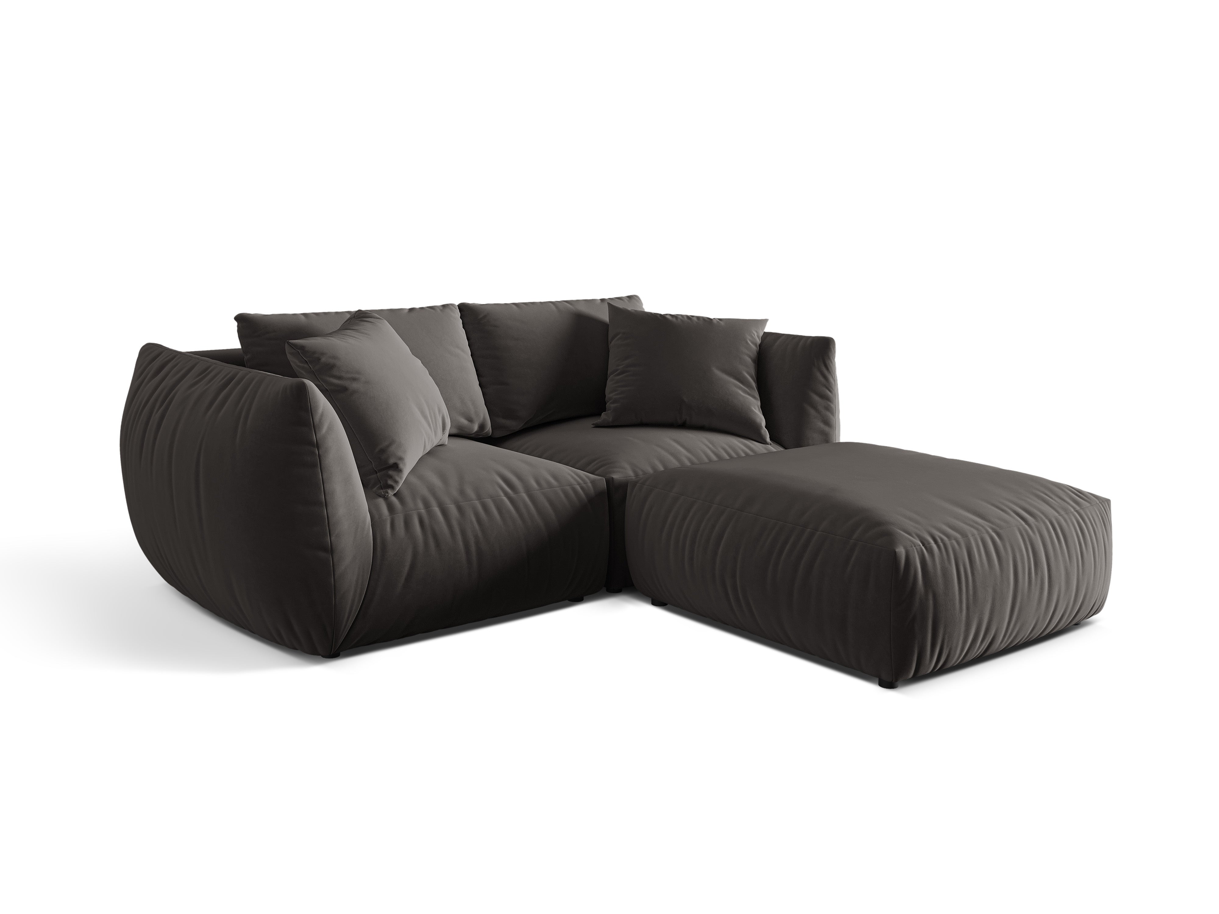 Modulares Ecksofa Chris 220x200cm, Material: Samt