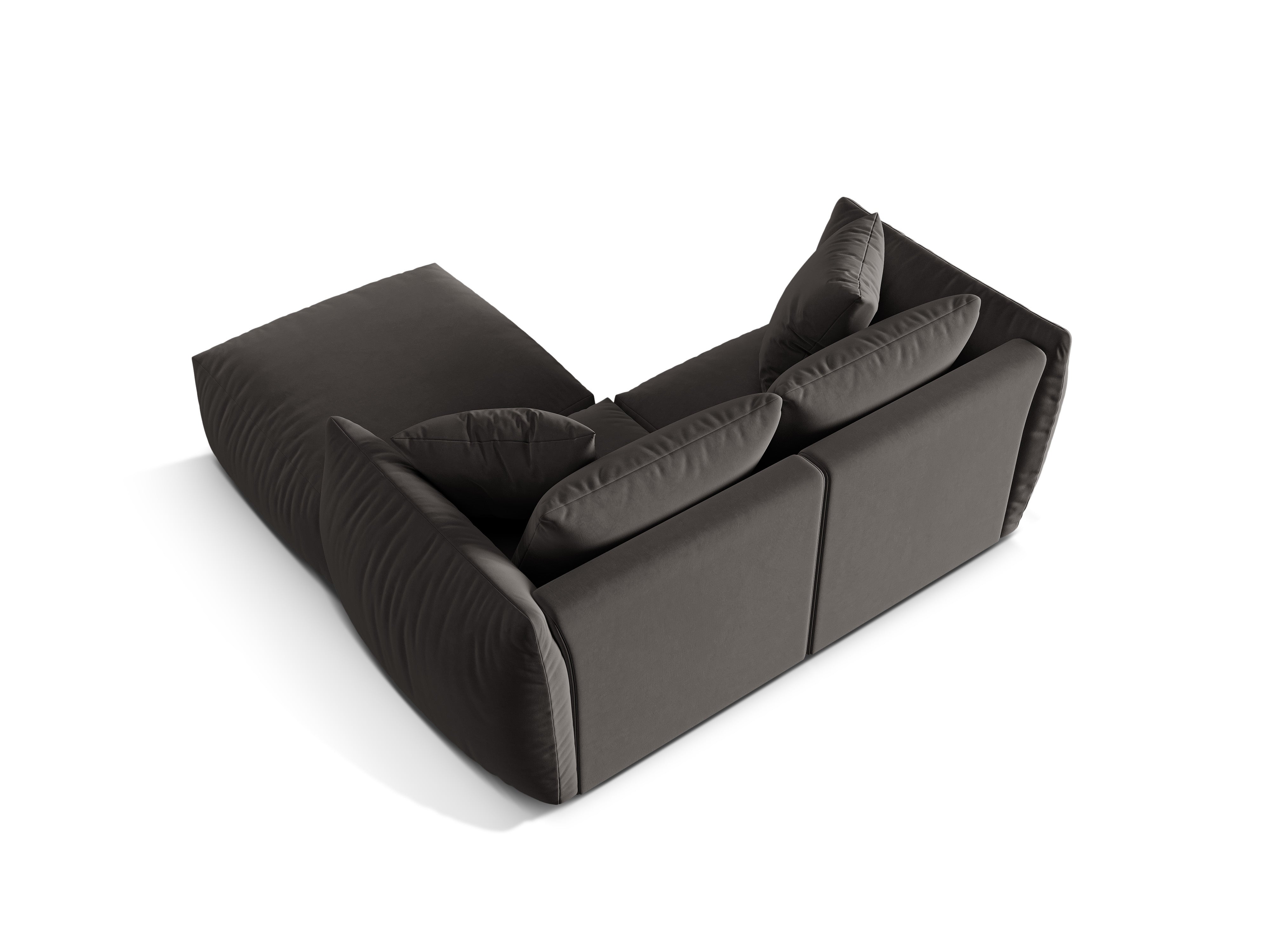 Modulares Ecksofa Chris 220x200cm, Material: Samt