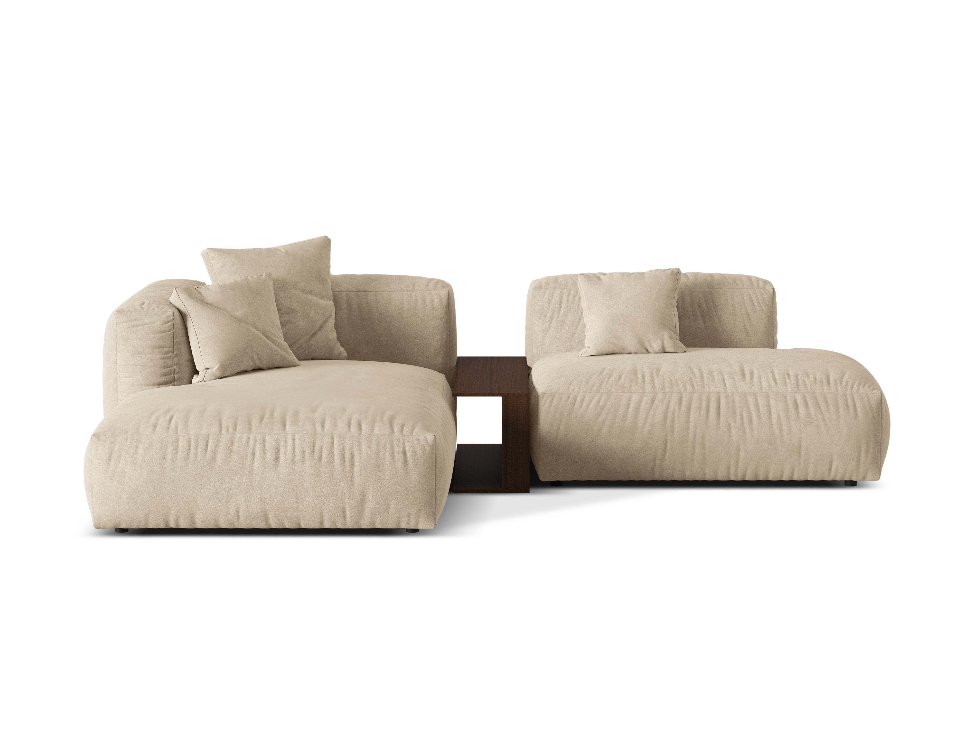 Ecksofa Martina, 285x176cm, Material: Samt